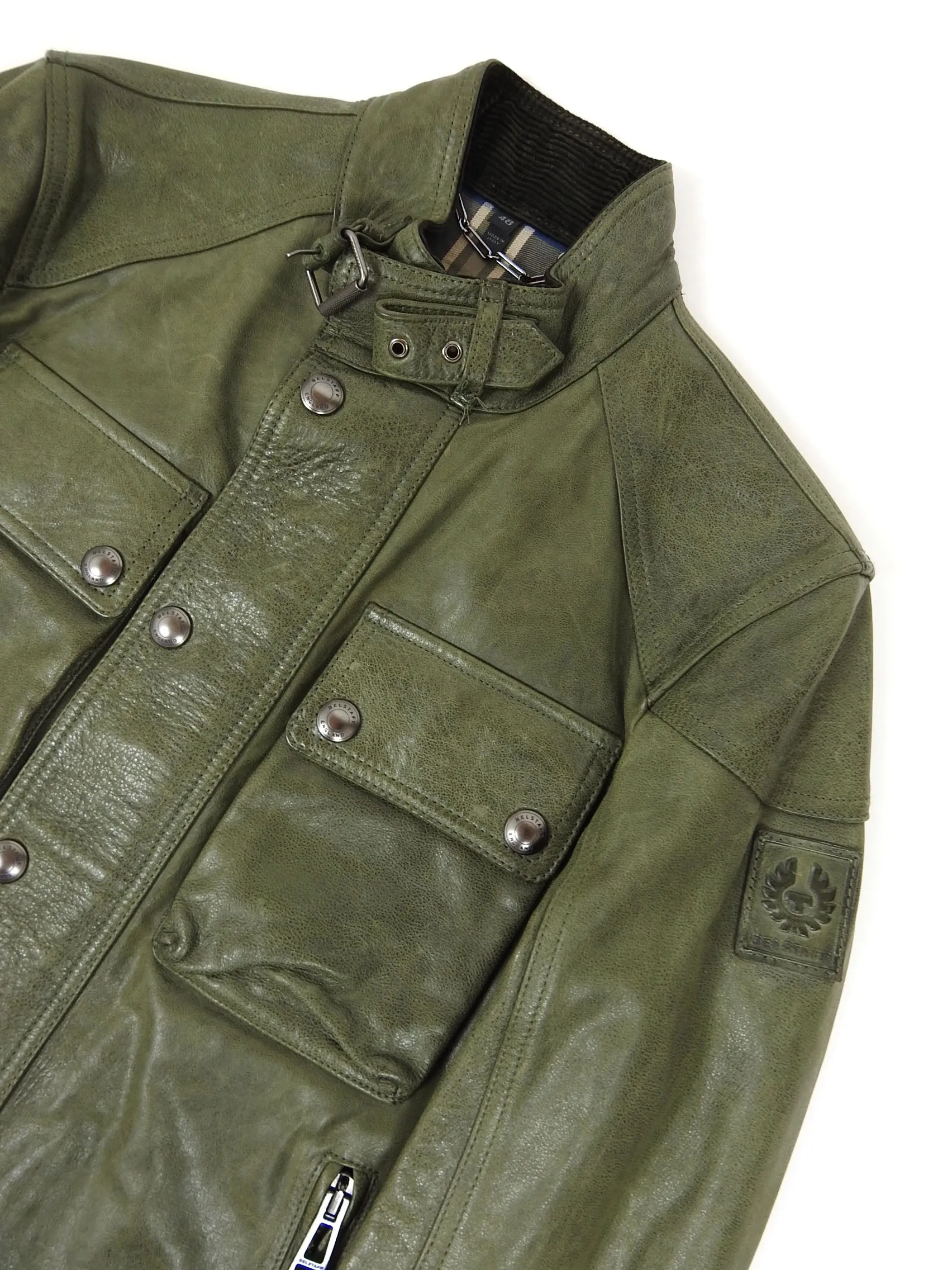 Belstaff Leather Jacket Size 48