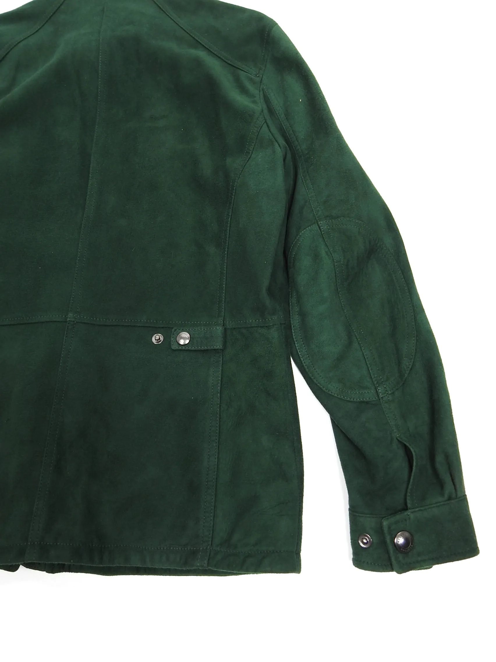 Belstaff Suede Longmead Jacket Green Size 48