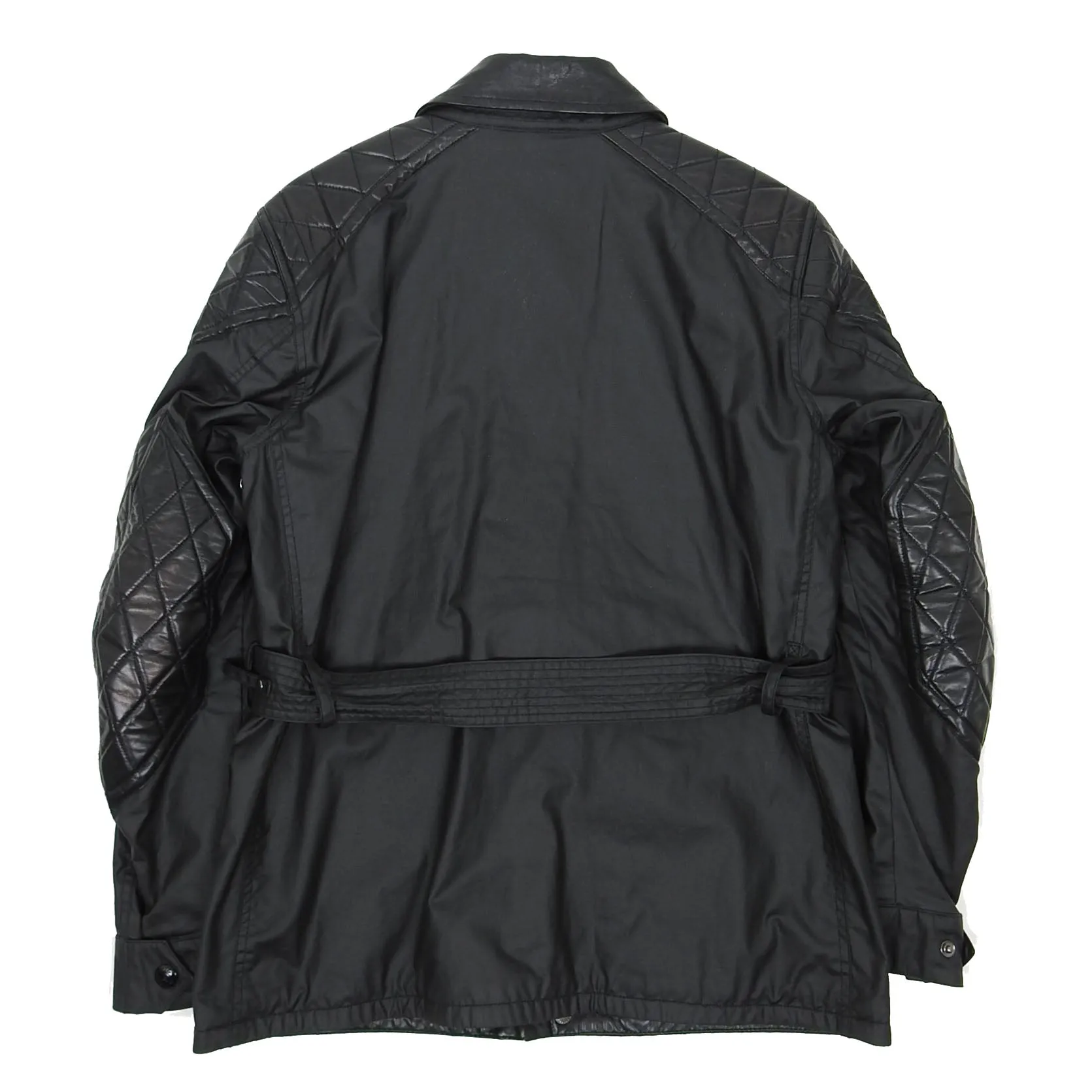 Belstaff Wax Jacket with Leather Sleeves Size 48