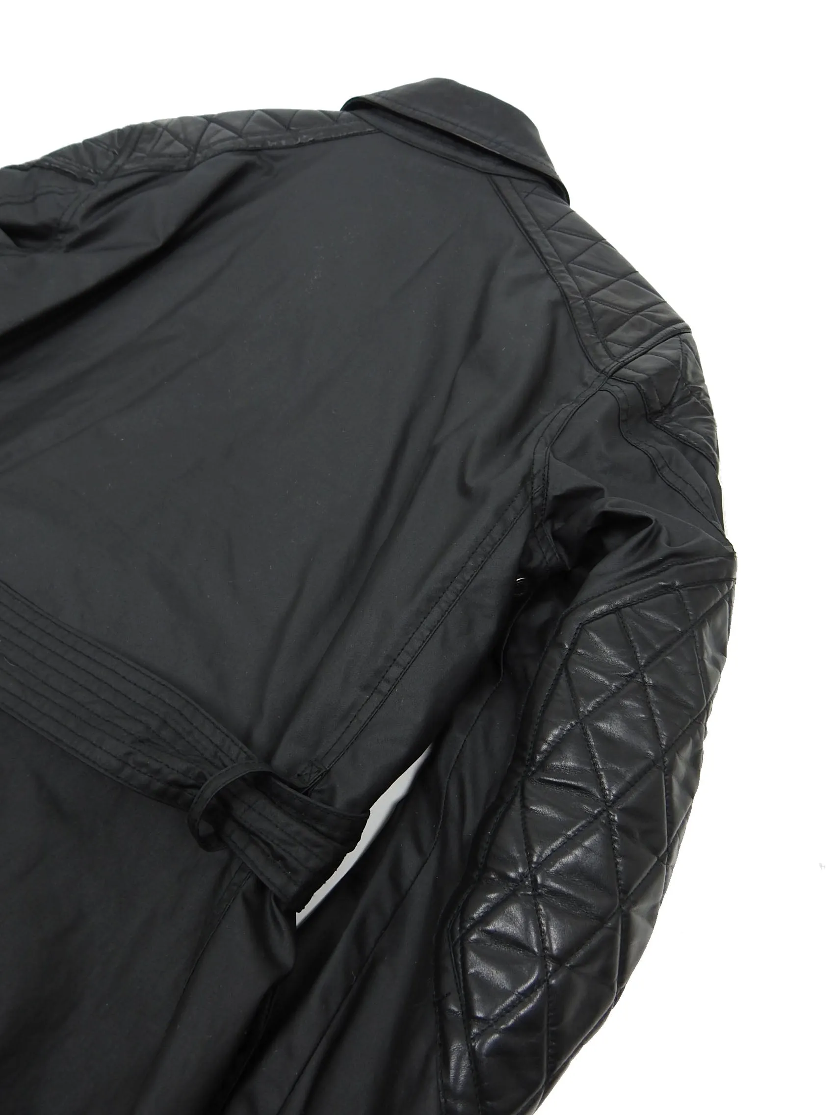 Belstaff Wax Jacket with Leather Sleeves Size 48