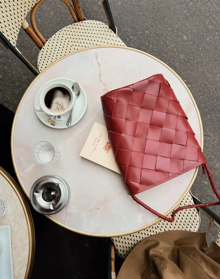 bembien / marion bag - grande weave - rouge