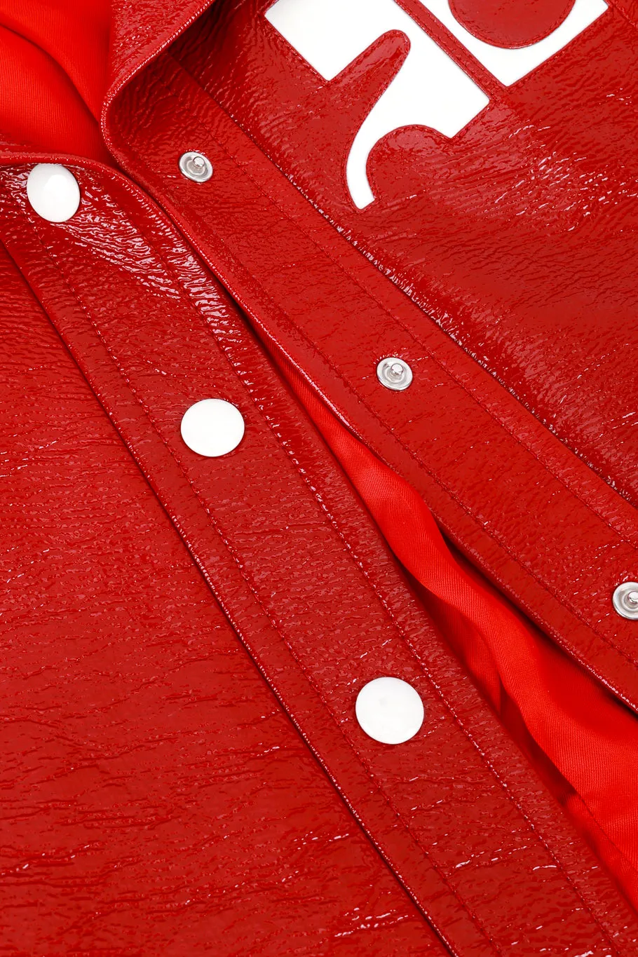 Berry Red Patent Moto Jacket
