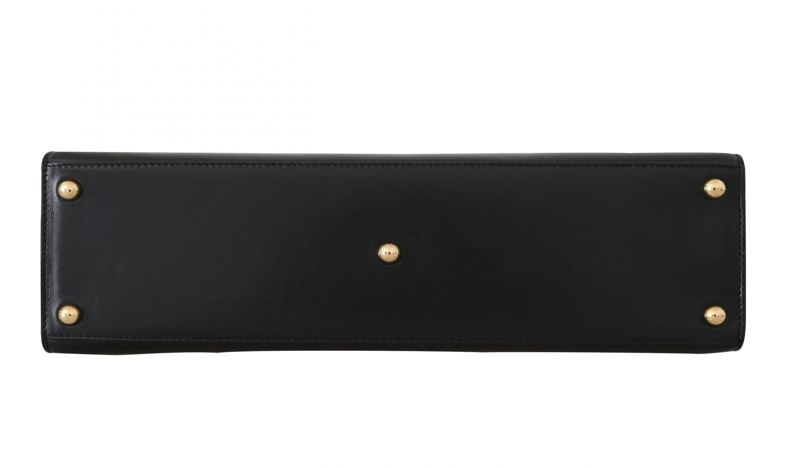 Black Leather LUCIA Hand Shoulder Bag