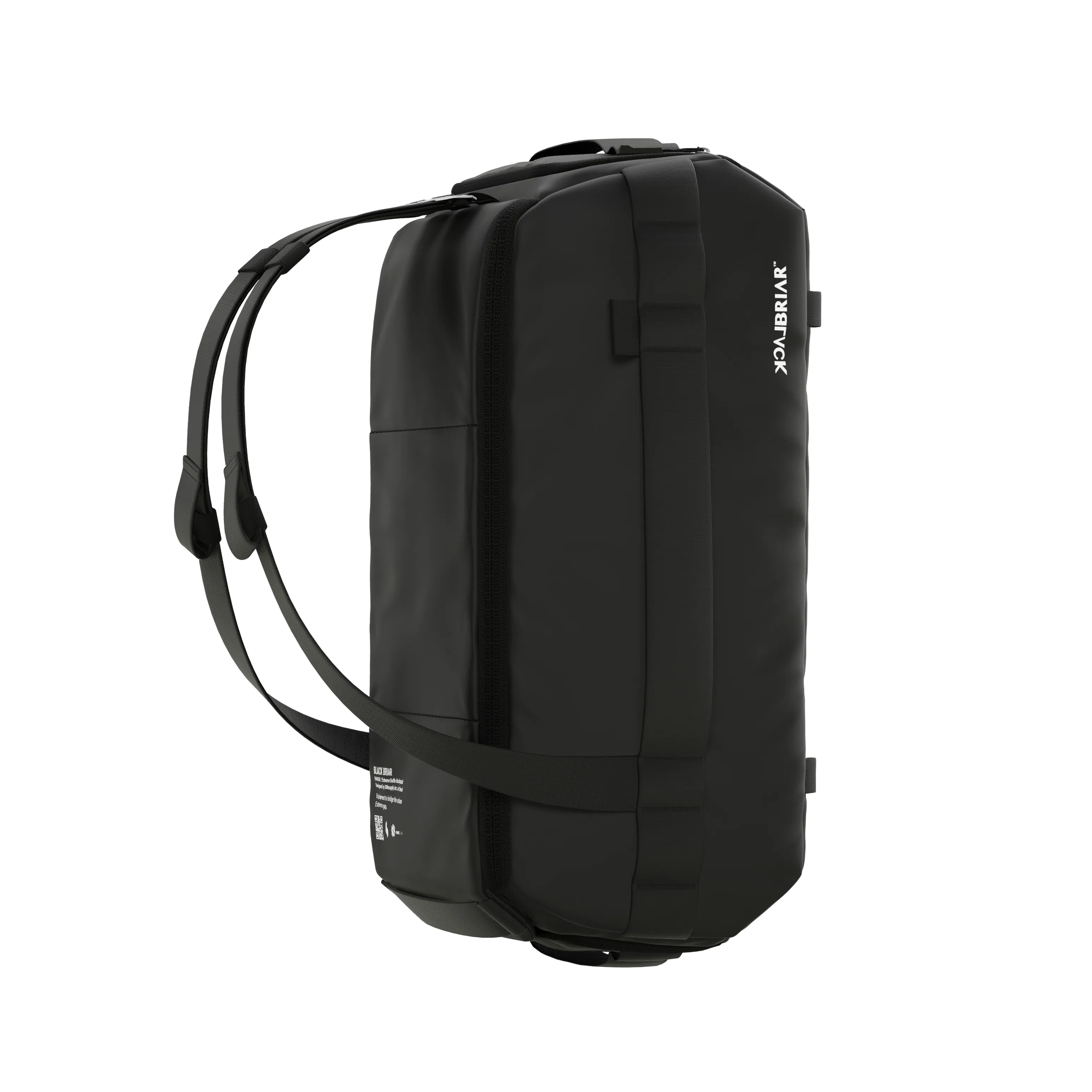 BlackBriar 40L Duffel Backpack Range 2.0 - Ashy Black