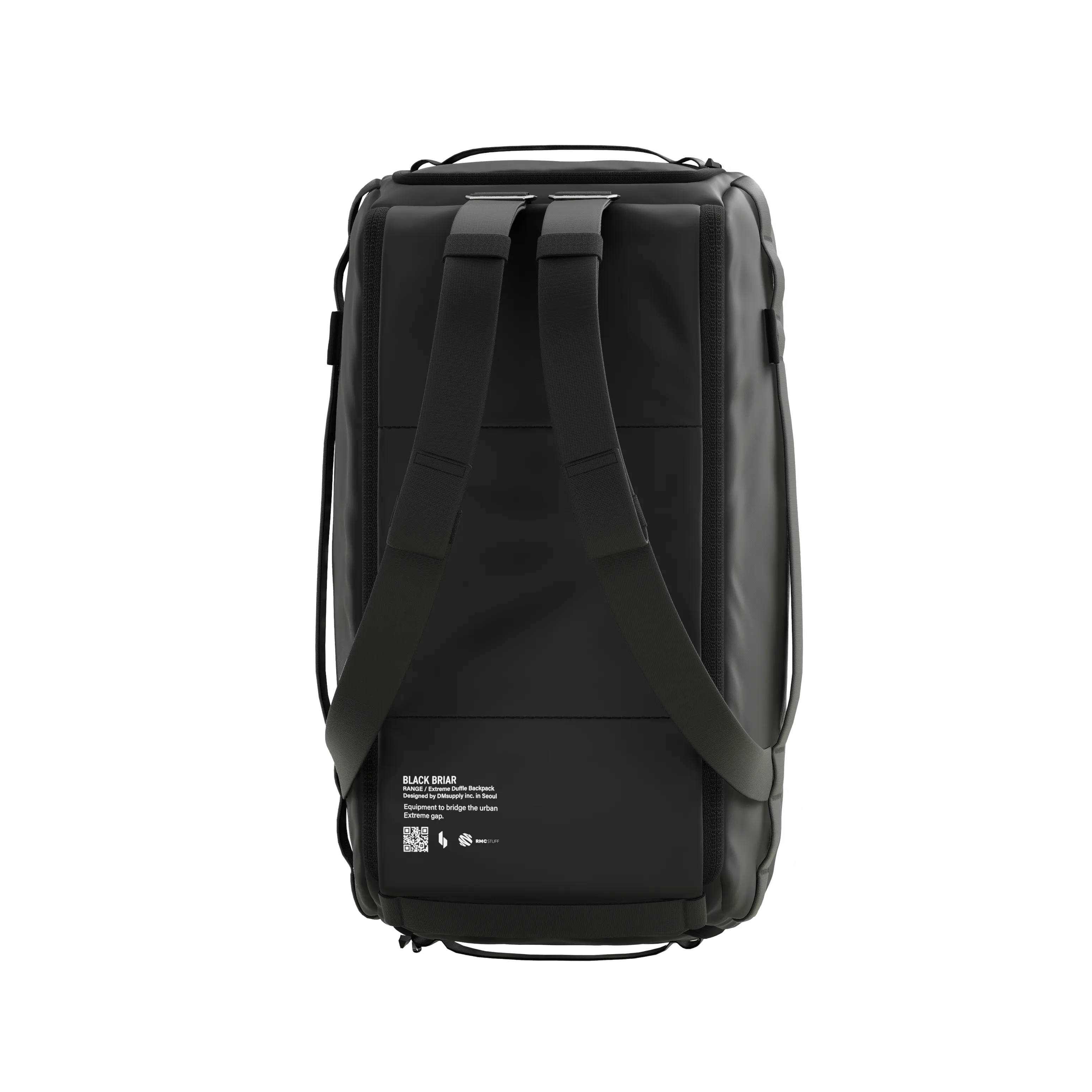 BlackBriar 40L Duffel Backpack Range 2.0 - Ashy Black