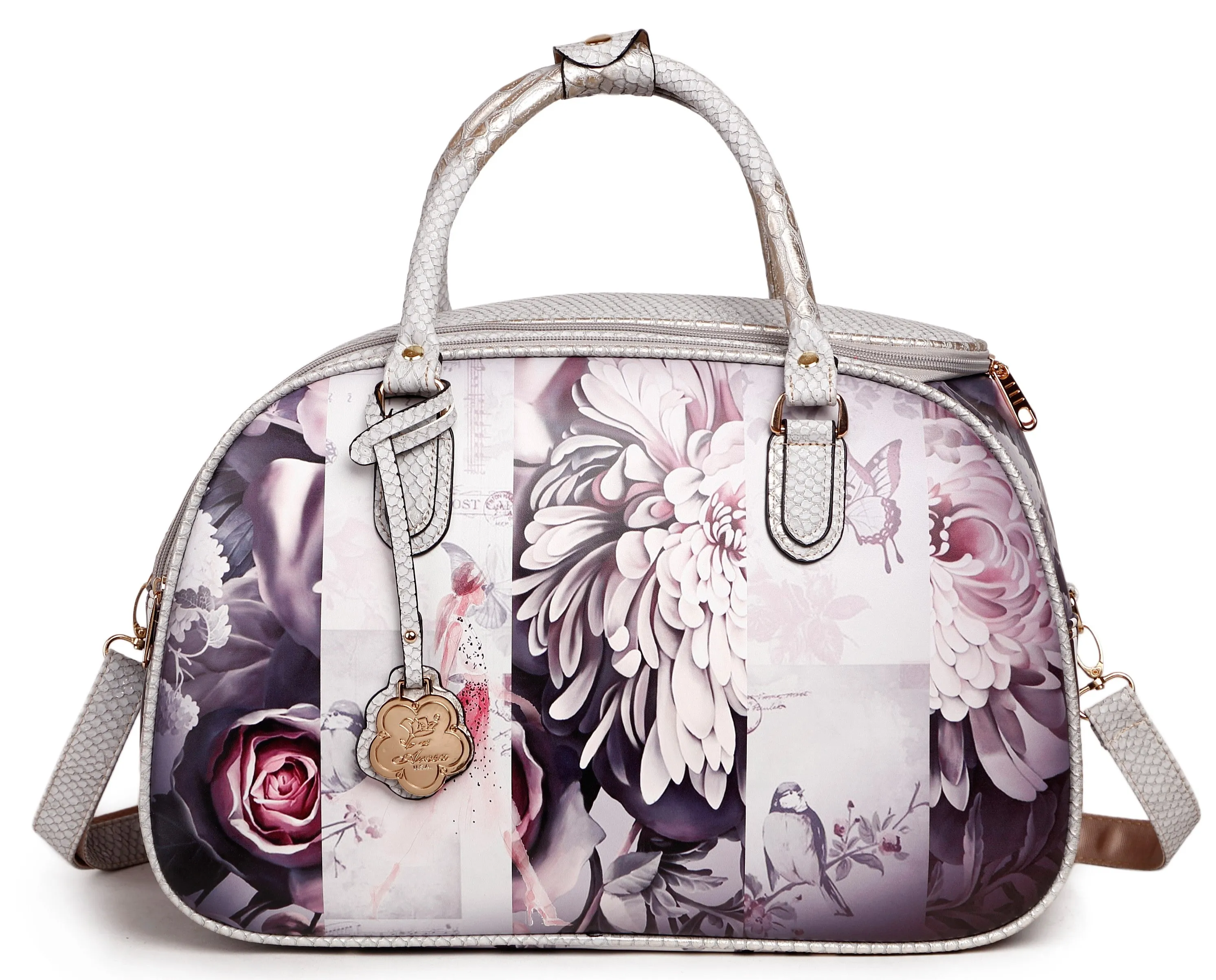 Blossomz 3PC Set | Matching Travel Duffle Bags [BBD6988-6977-WA]