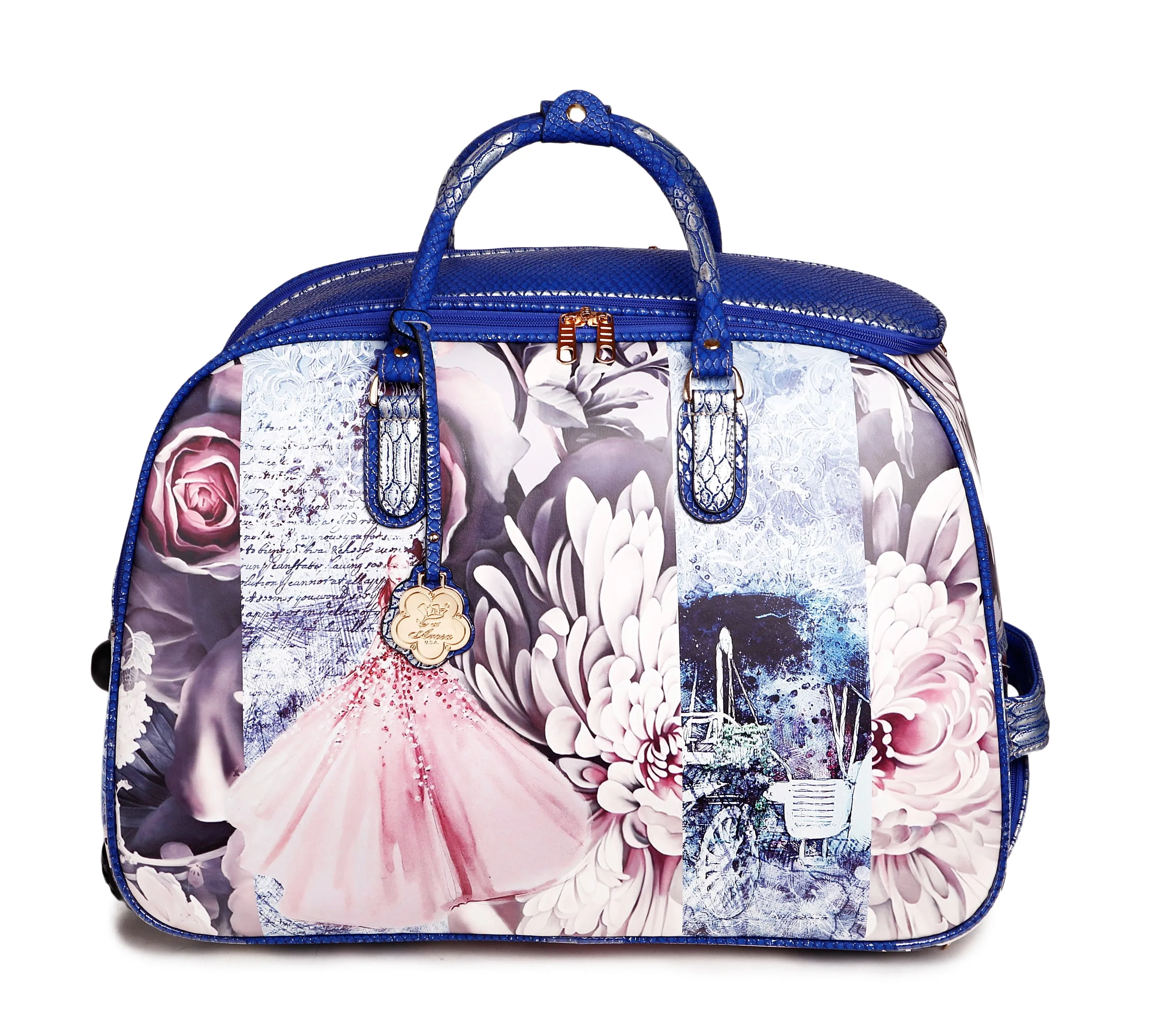 Blossomz 3PC Set | Matching Travel Duffle Bags [BBD6988-6977-WA]