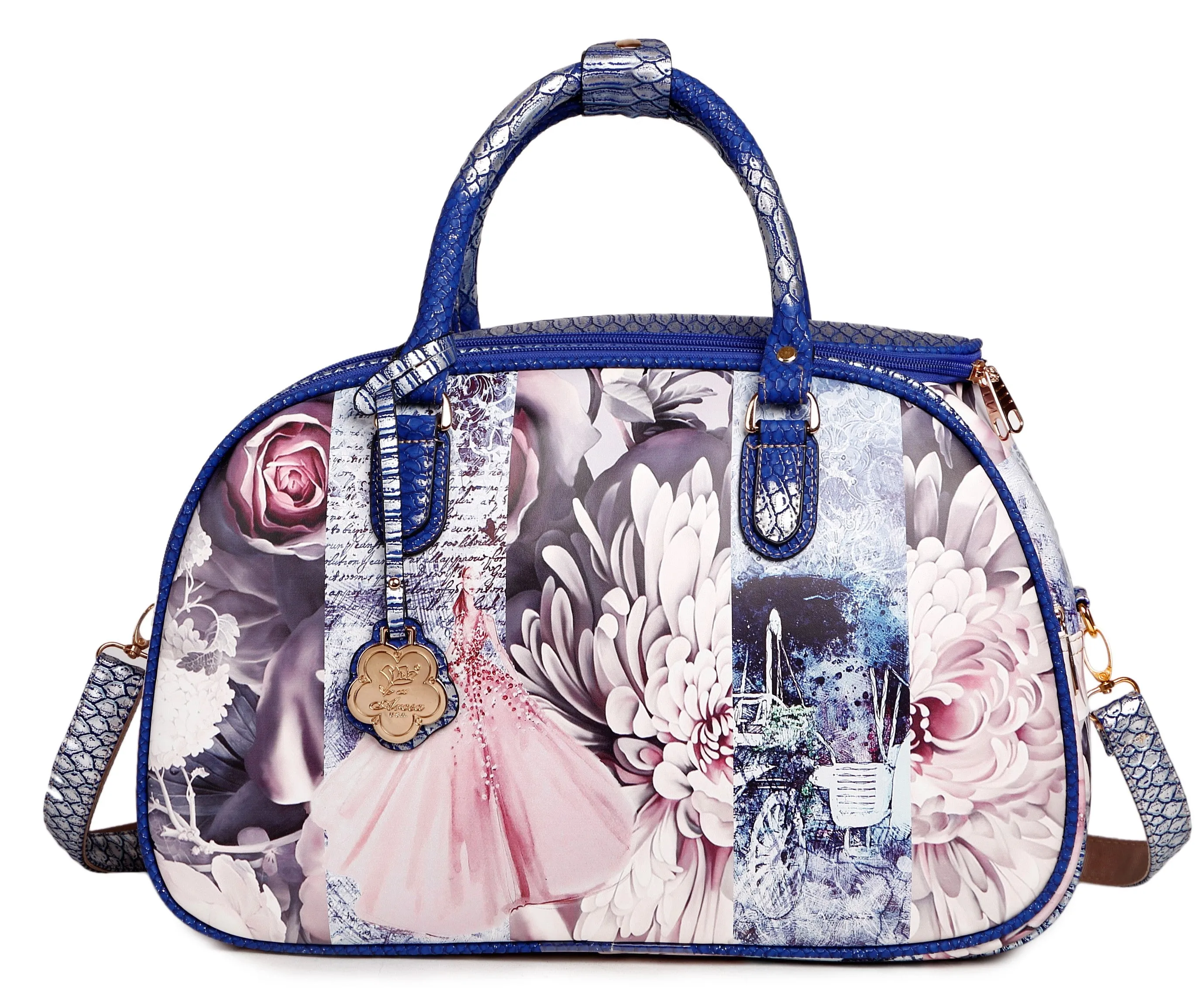 Blossomz 3PC Set | Matching Travel Duffle Bags [BBD6988-6977-WA]