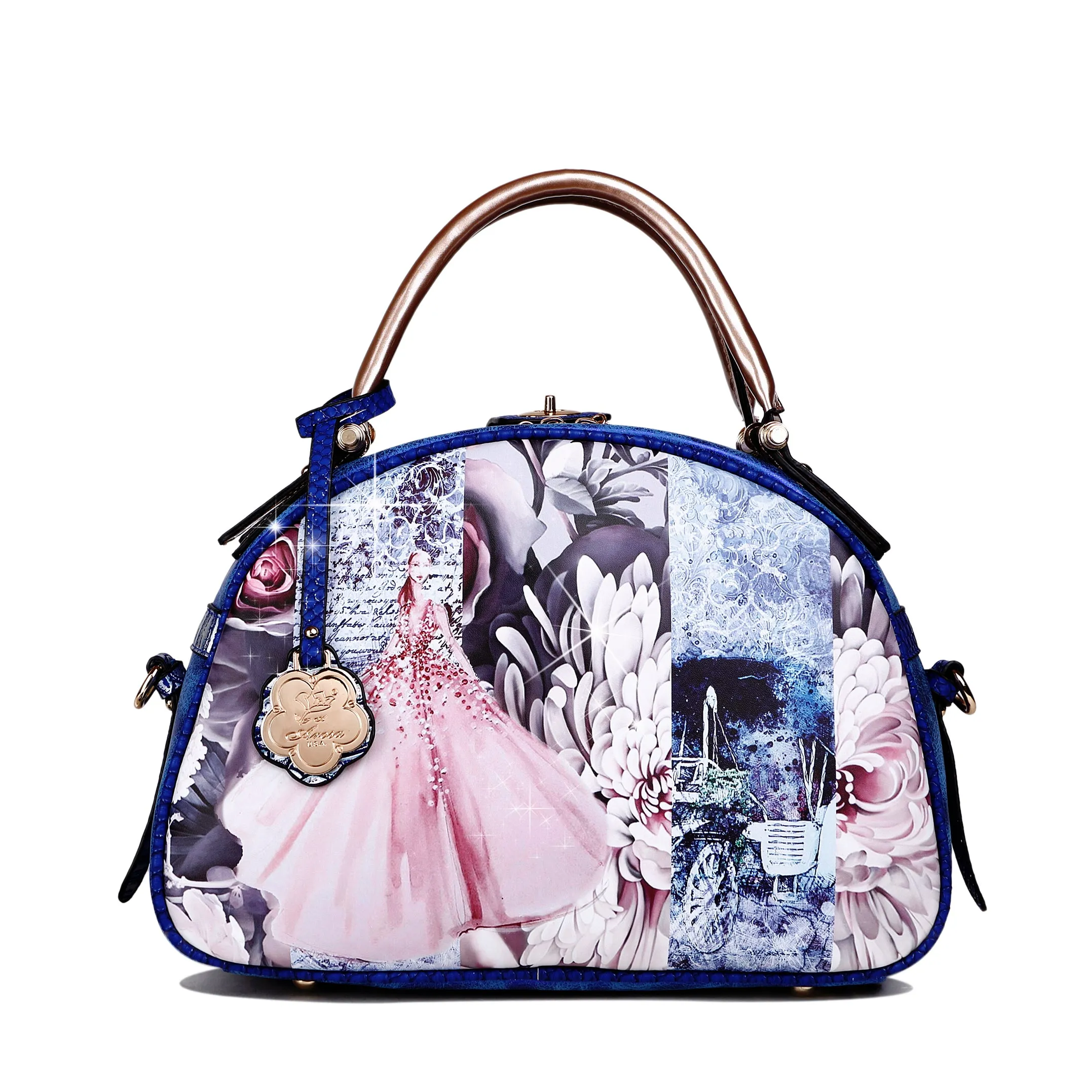 Blossomz 3PC Set | Tote   Travel Carry On Bags [BBL6999-8606-WA]