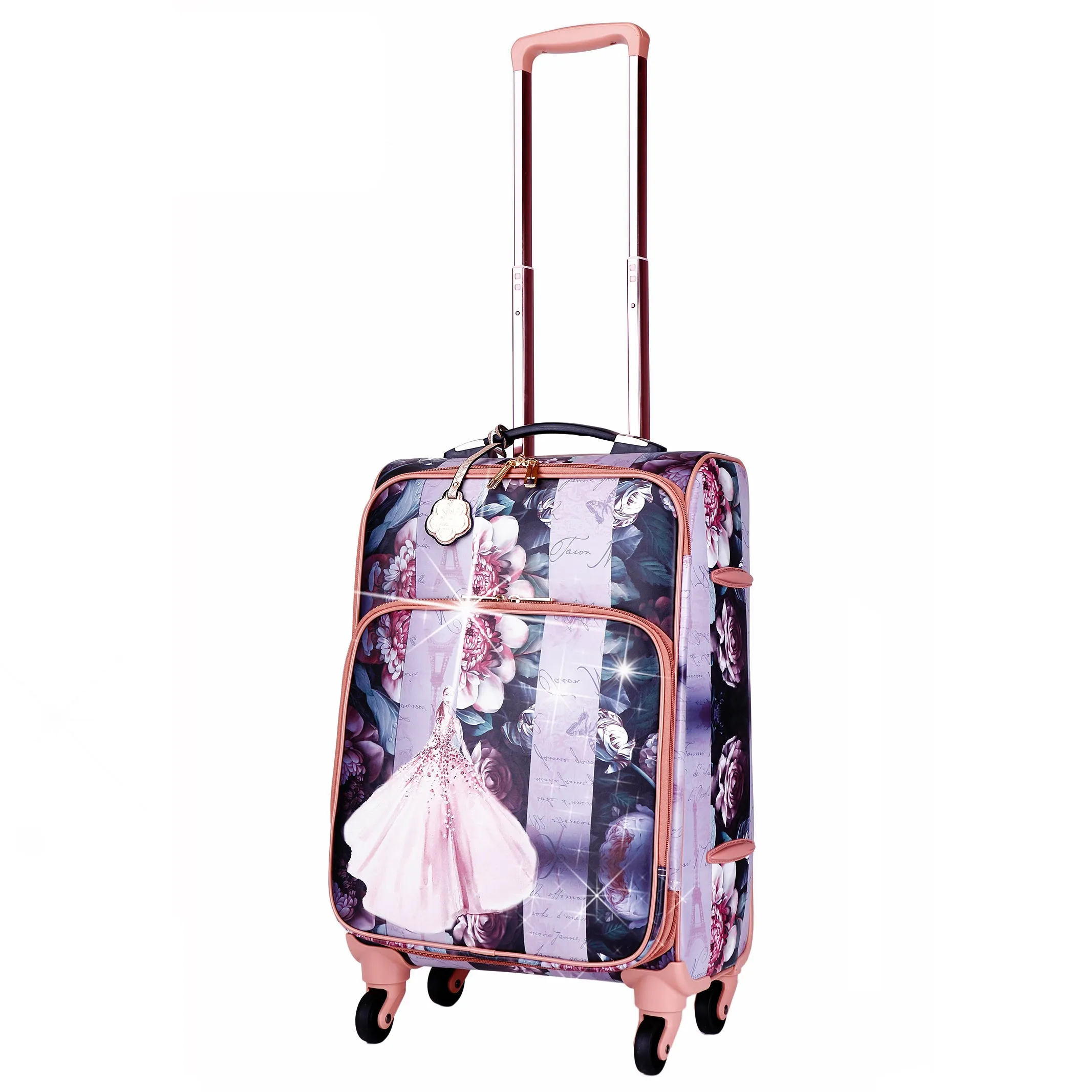 Blossomz 3PC Set | Tote   Travel Carry On Bags [BBL6999-8606-WA]