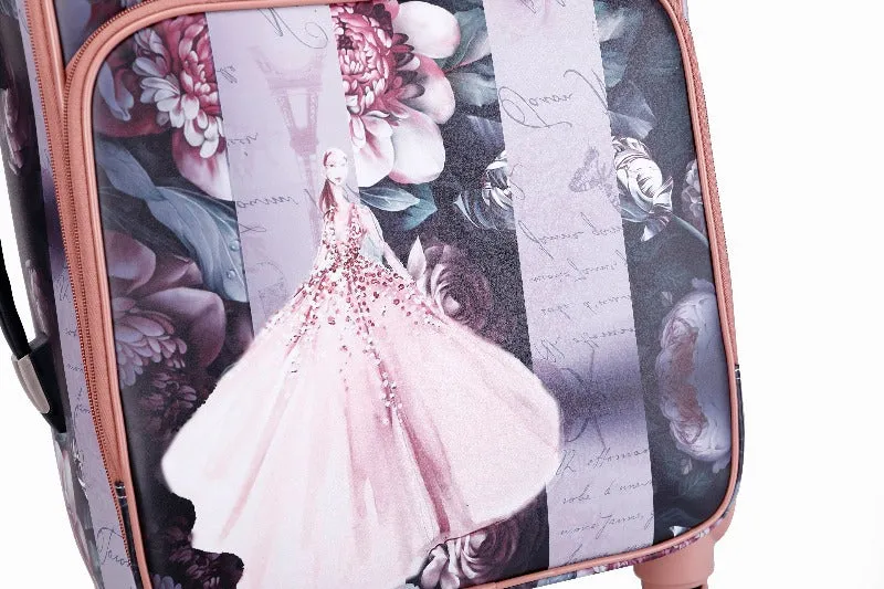 Blossomz 3PC Set | Tote   Travel Carry On Bags [BBL6999-8606-WA]