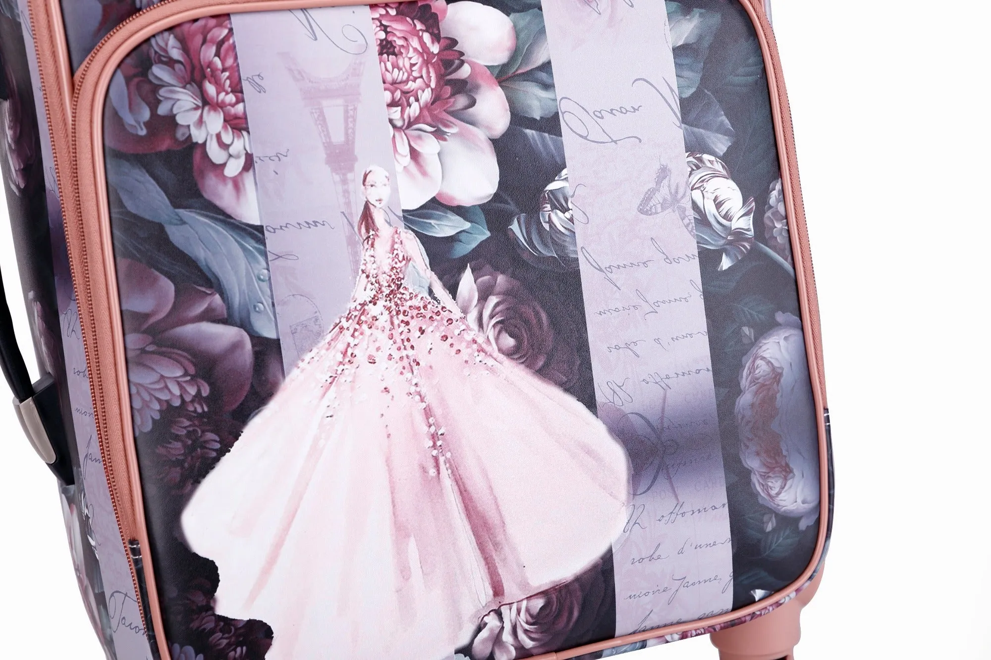 Blossomz 3PC Set | Tote   Travel Carry On Bags [BBL6999-9018-WA]
