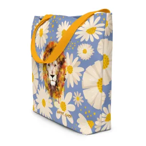 Blue Daisies Tote Bag