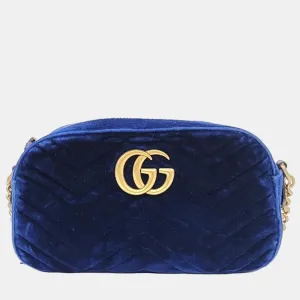 blue Velvet Marmont Crossbody Bag