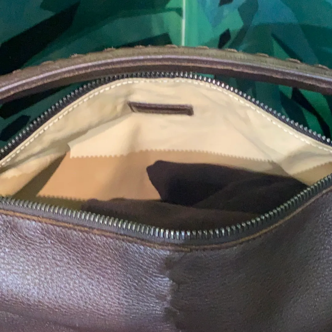 Bottega Veneta Brown Leather Mini Shoulder Bag