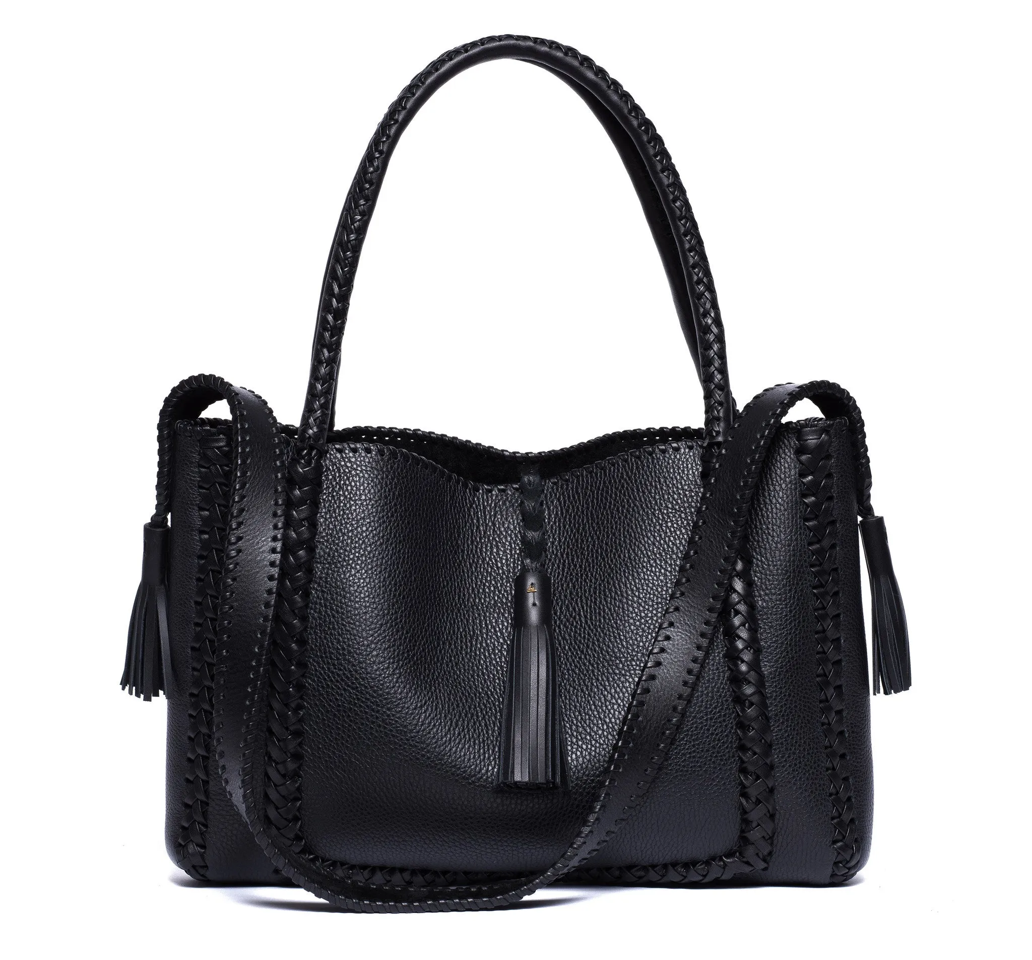 Braided Cross Tote Bag