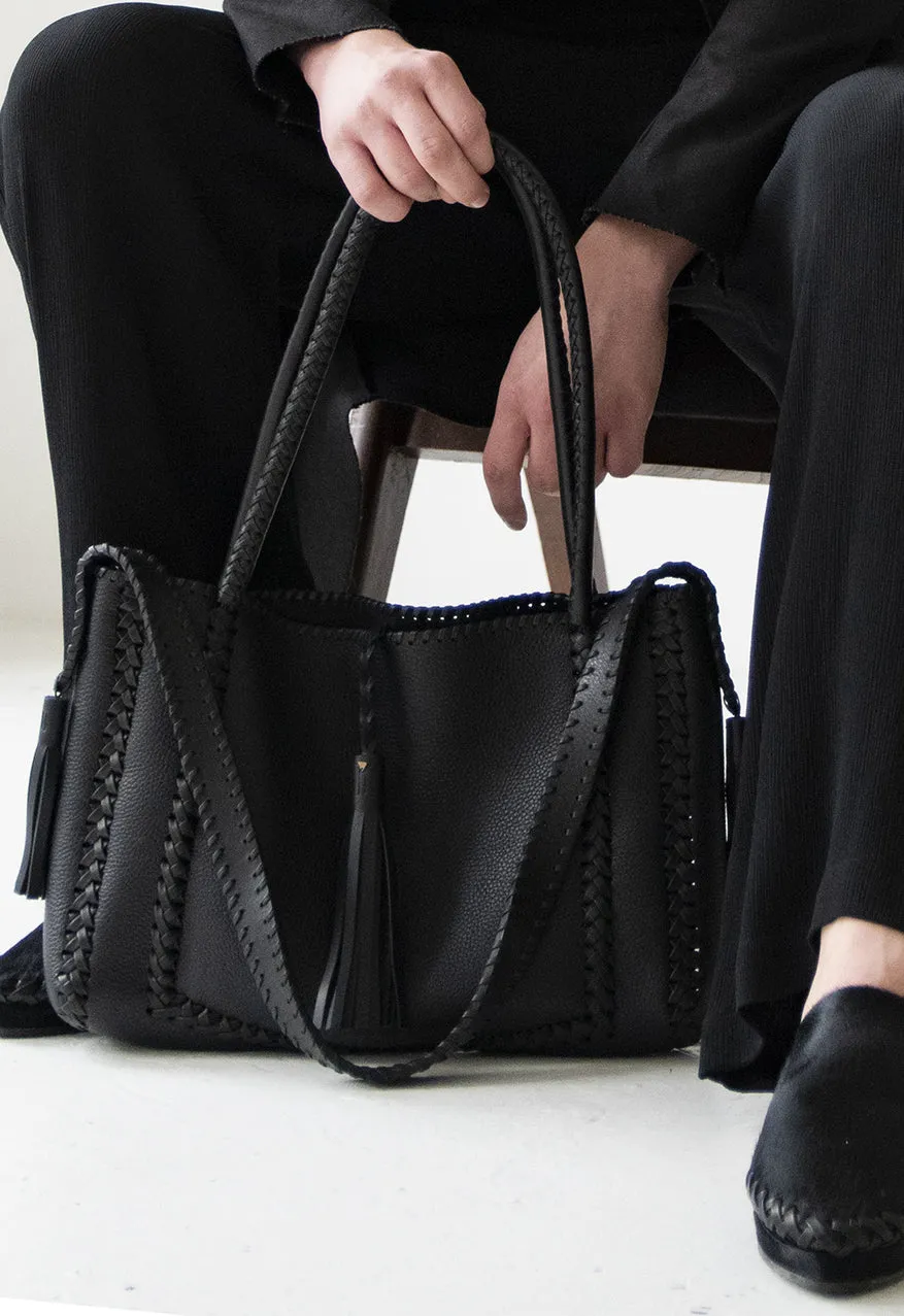 Braided Cross Tote Bag