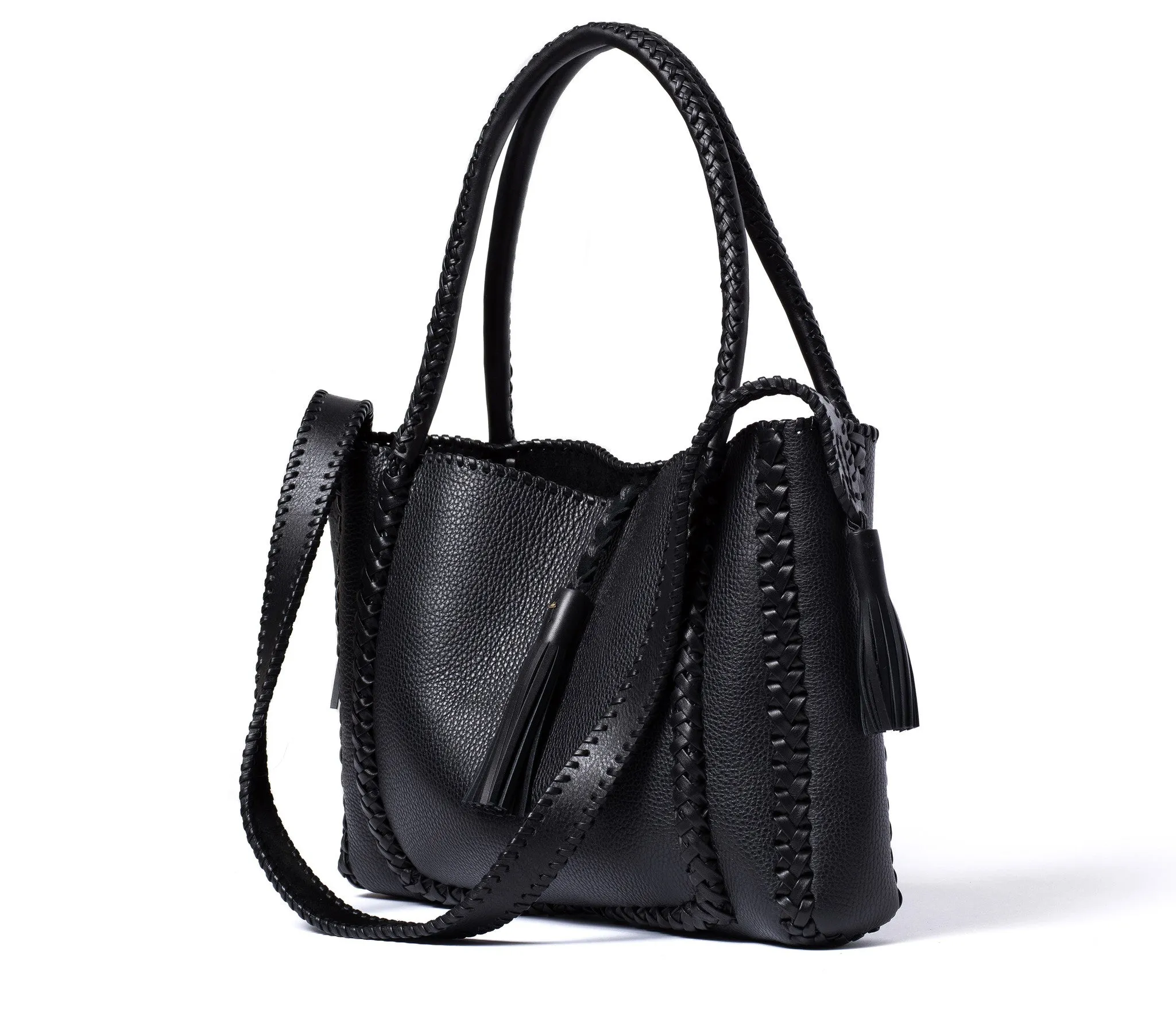 Braided Cross Tote Bag
