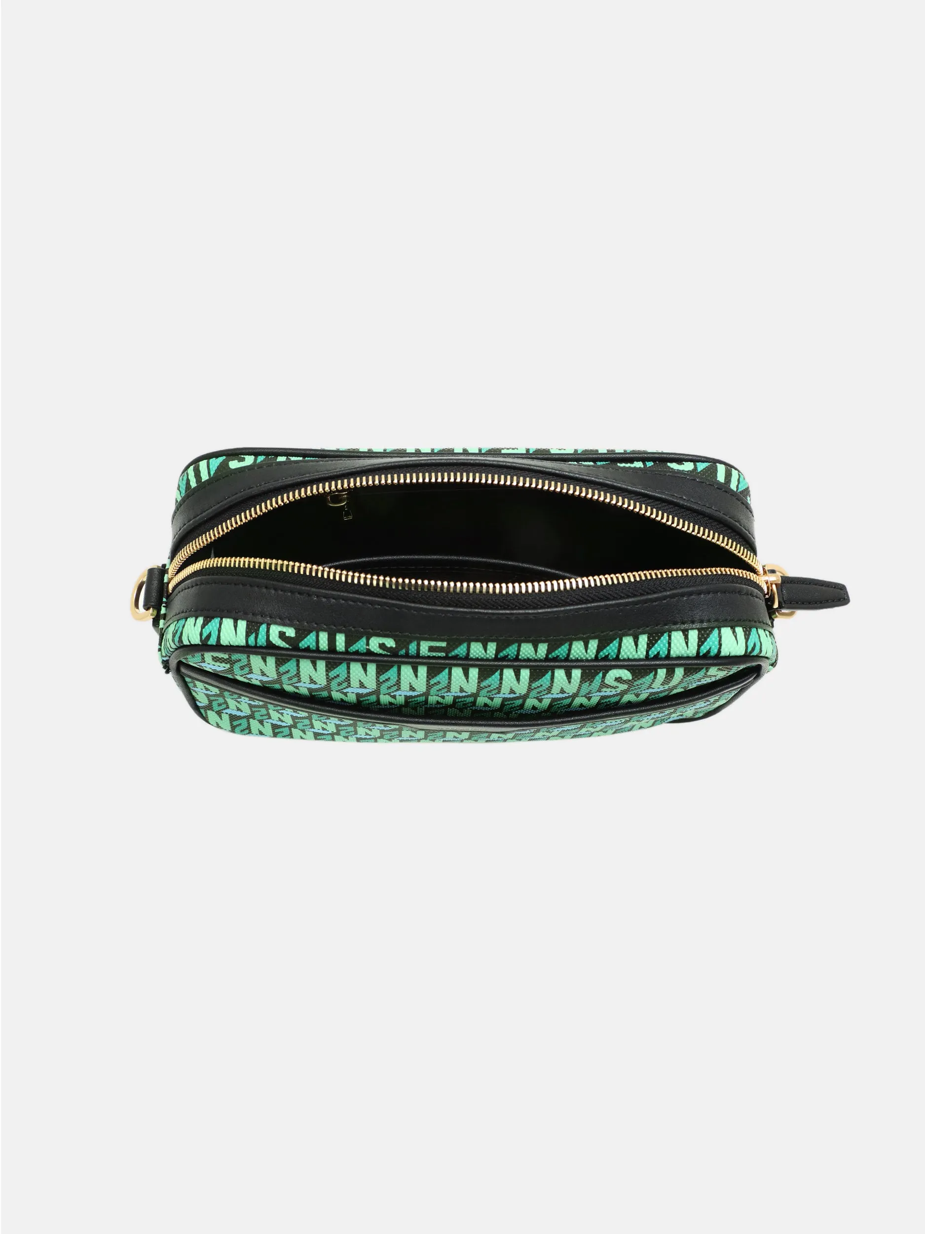 Brand Cross Body Monogram Bag - Green