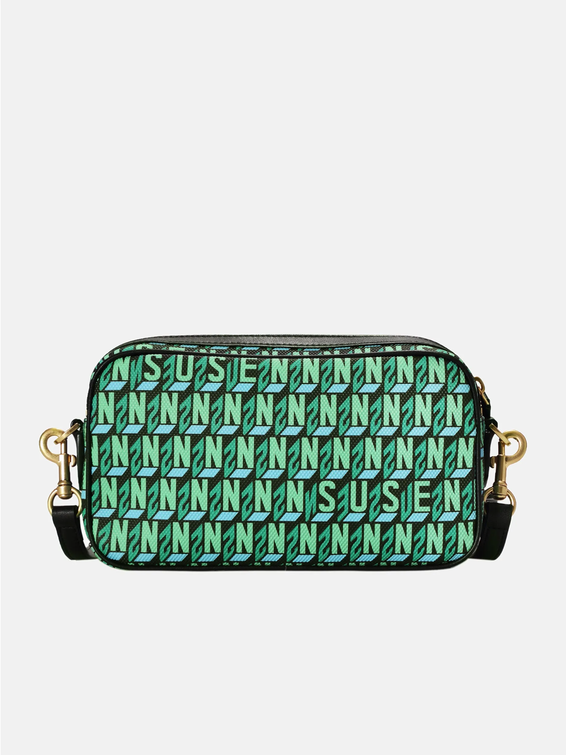 Brand Cross Body Monogram Bag - Green