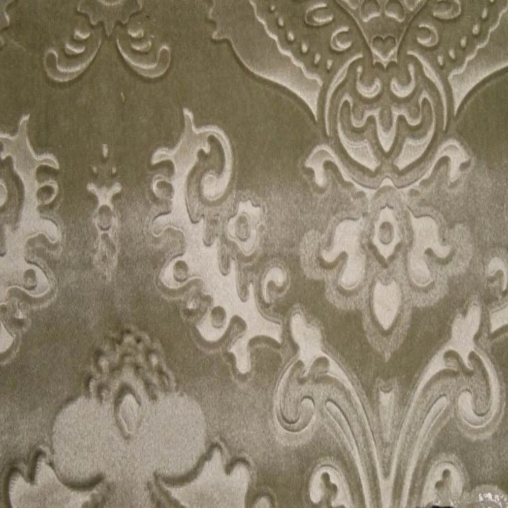 Brocade Damask Velvet Fabric, 58 Inch in Width, Ideal Embossed Material for Home Décor
