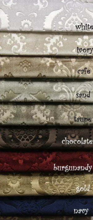 Brocade Damask Velvet Fabric, 58 Inch in Width, Ideal Embossed Material for Home Décor