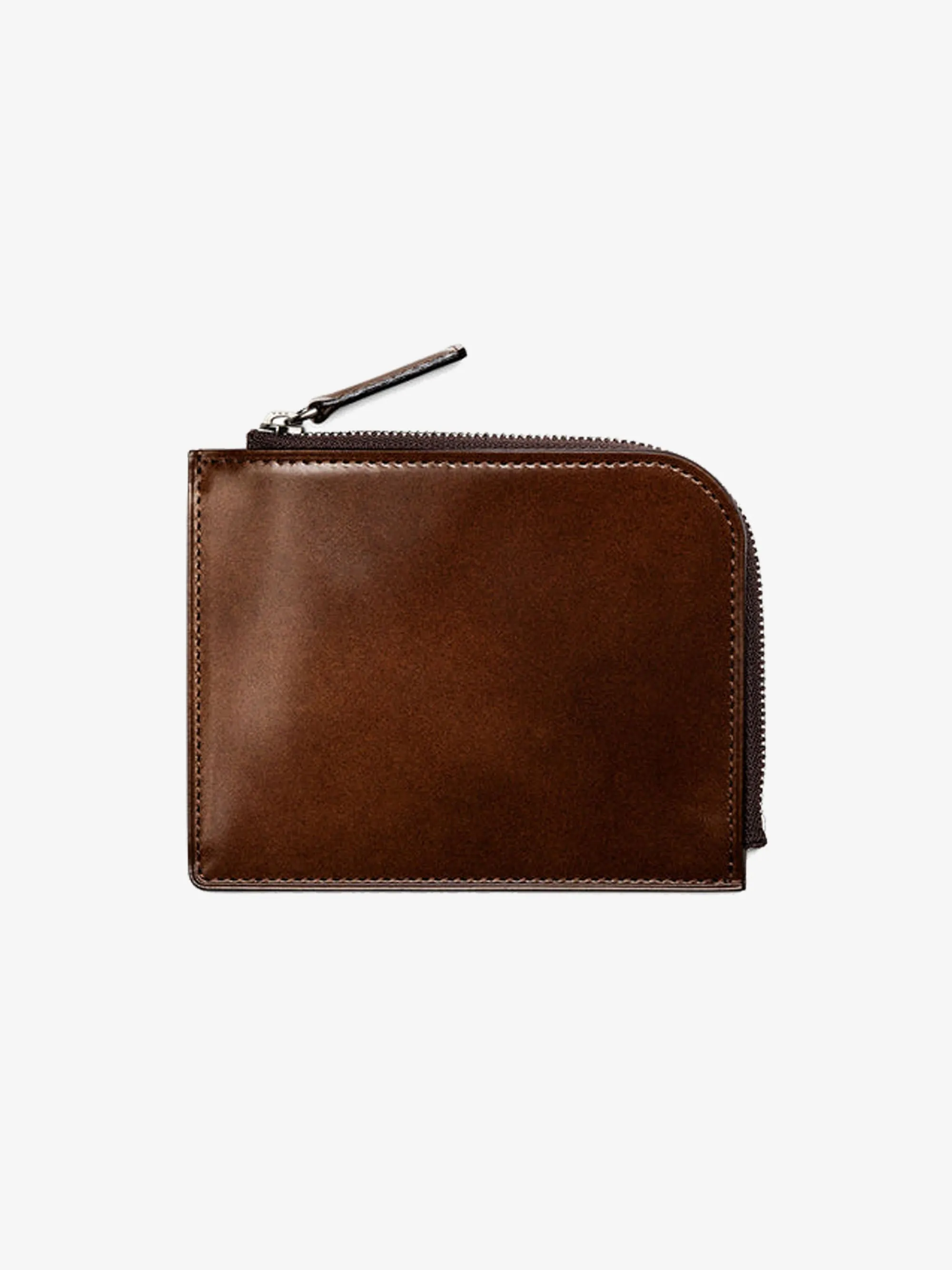 Brown Cordovan L Zip Wallet