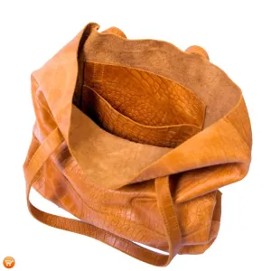 Brown Handcrafted Leather Tote