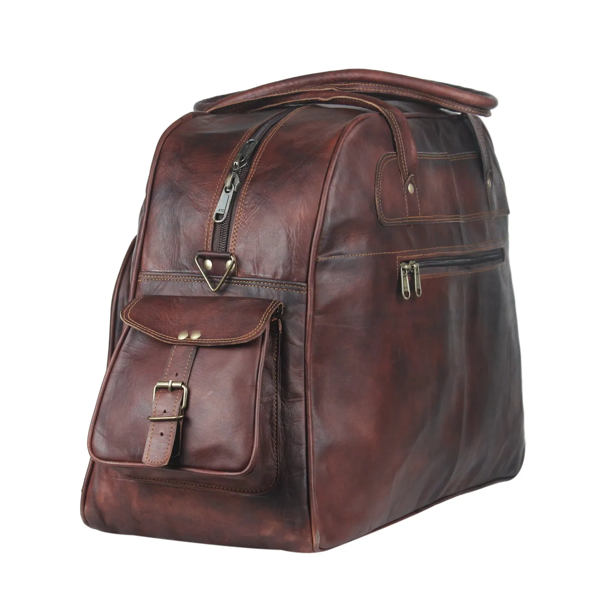 Brown Mini Duffle Bag