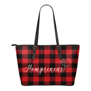 Buffalo Check Red Mompreneur Tote Bag