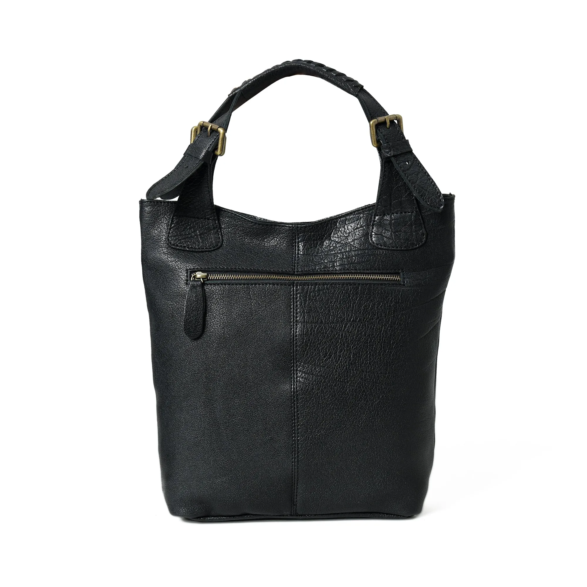 Buffalo Shrinkage Leather Tote Bag
