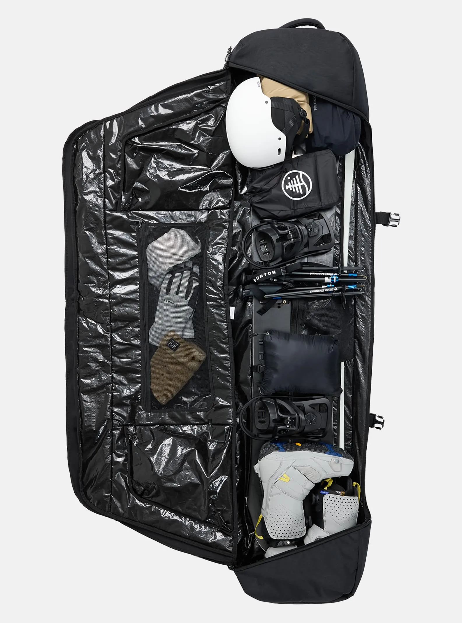 BURTON Wheelie Flight Attendant snowboard bag - Sharkskin