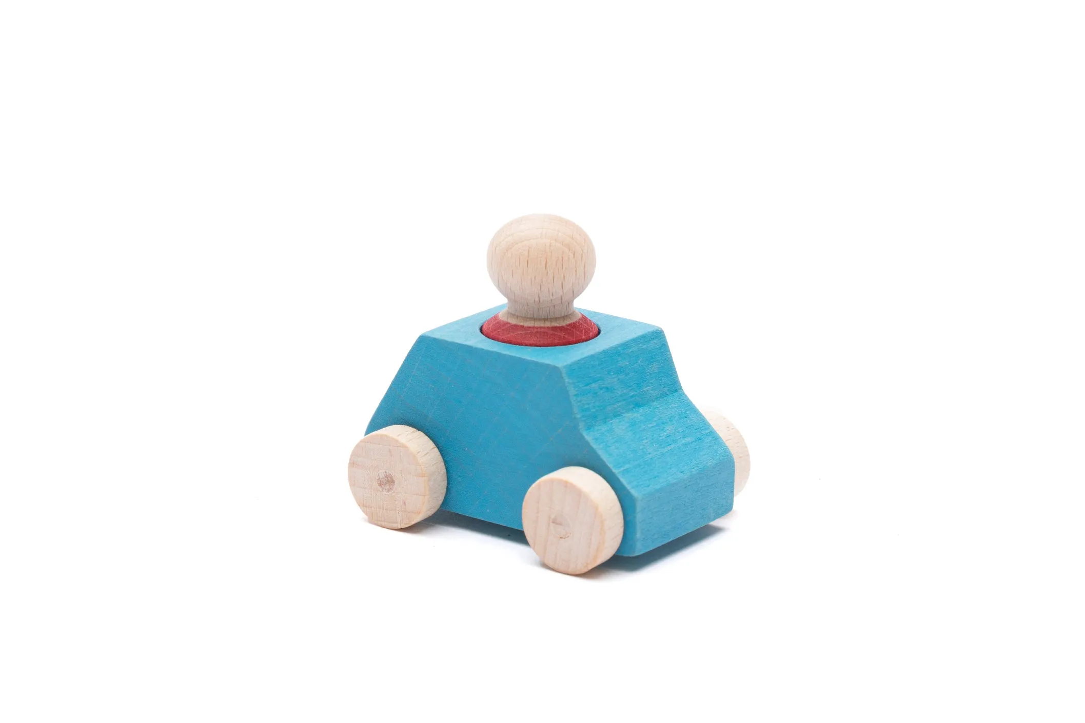 Car Turquoise with Red Figure