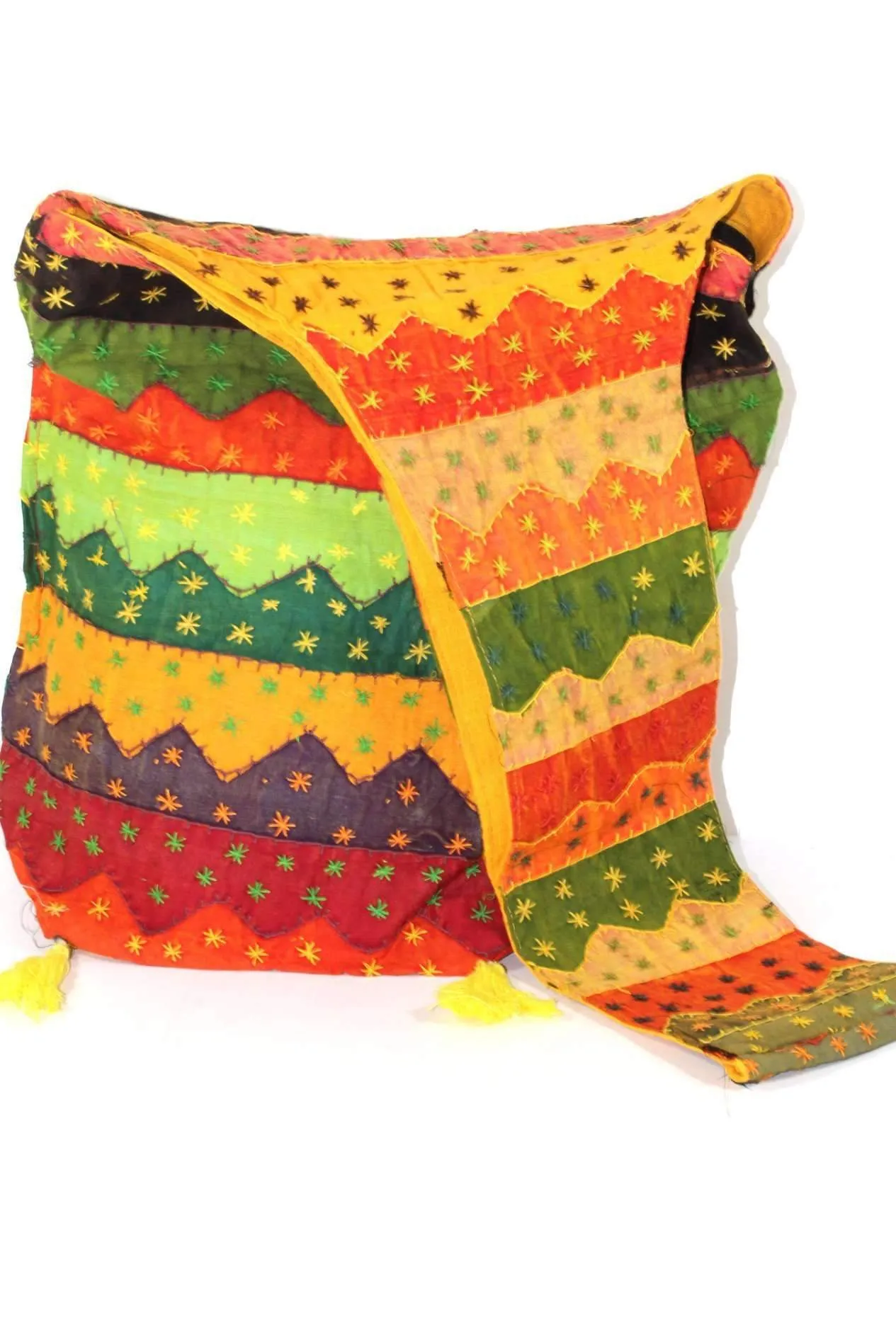 Carnival Wave Patchwork Jhola Bag