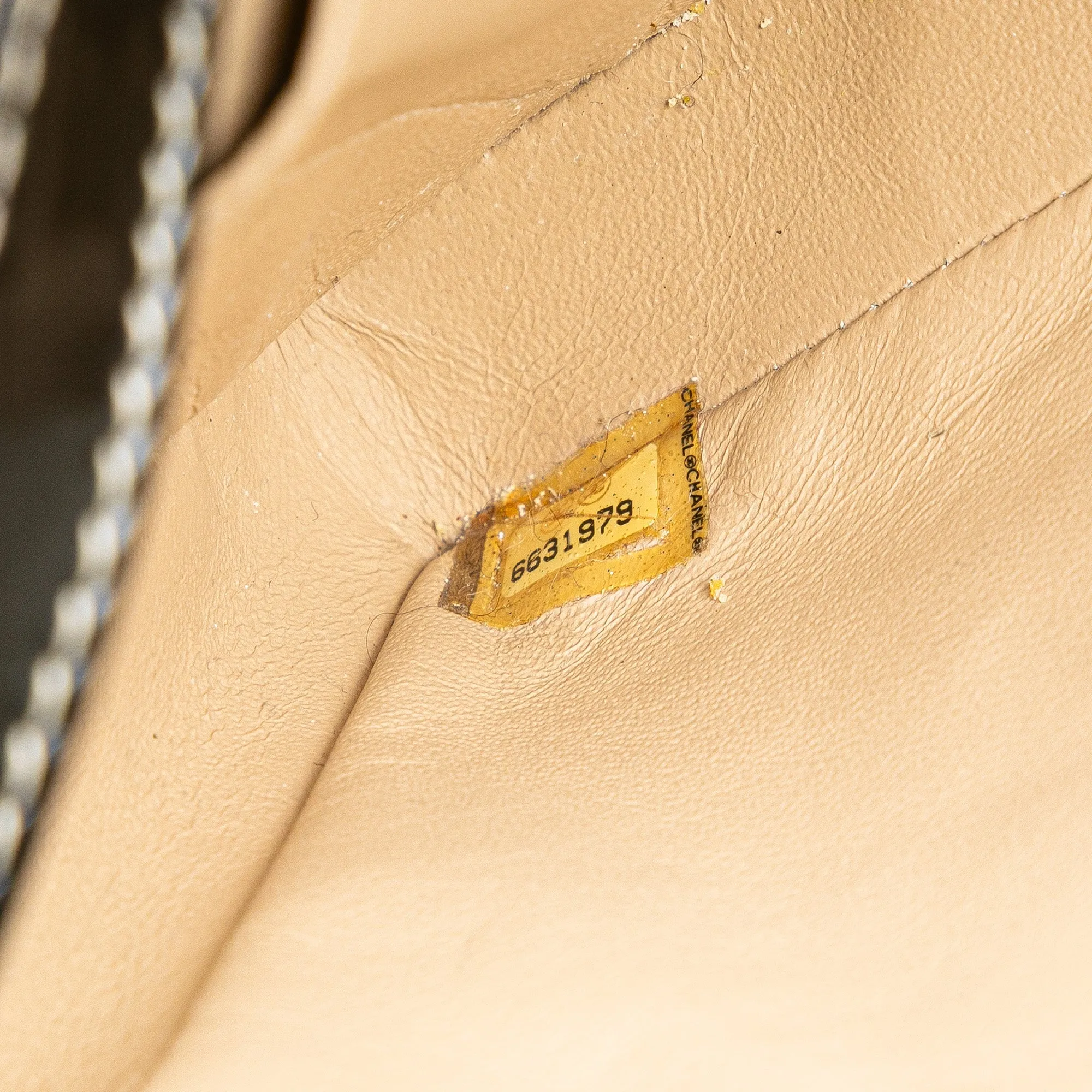 CC Chocolate Bar Lambskin and Patent East West Flap