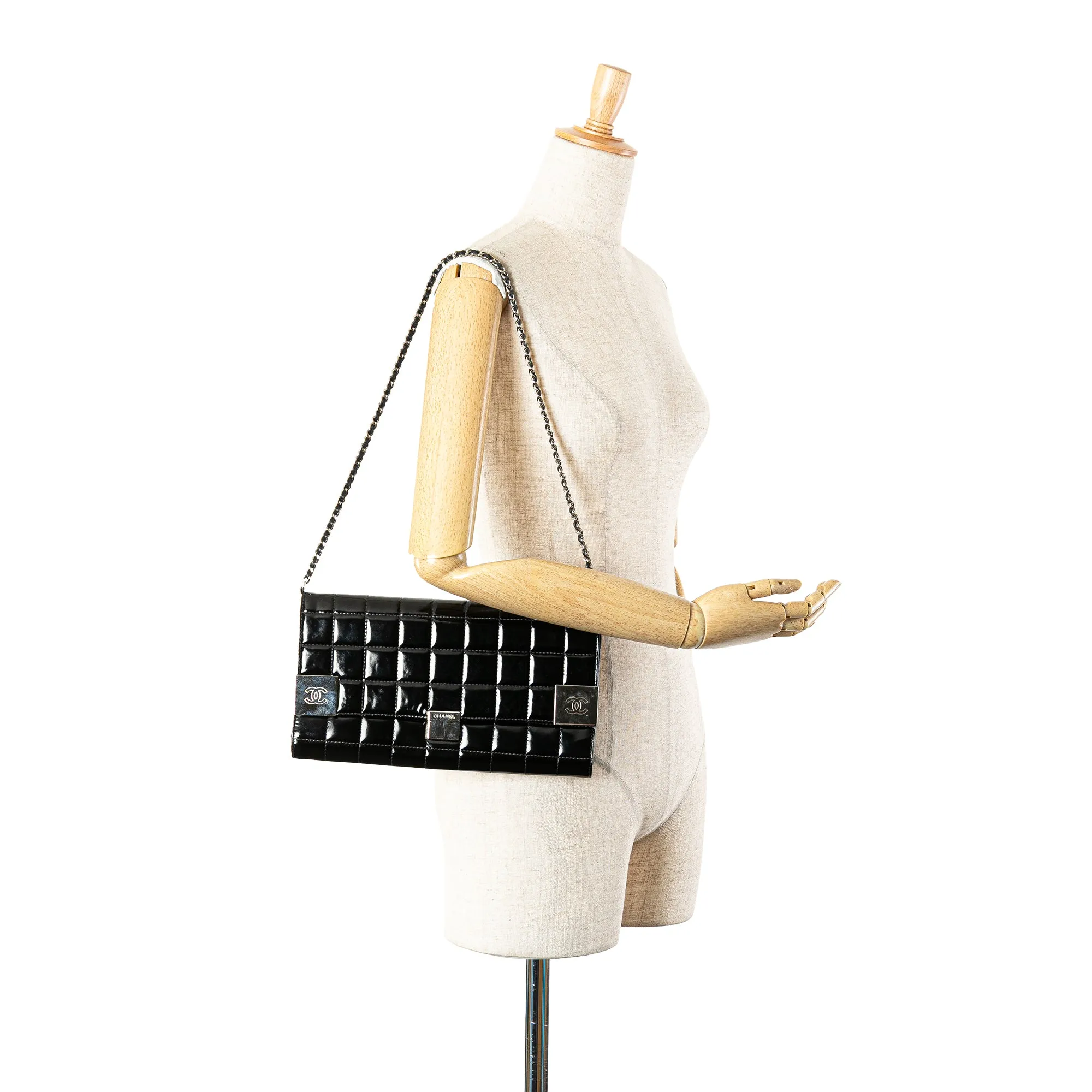 CC Chocolate Bar Patent Clutch on Chain