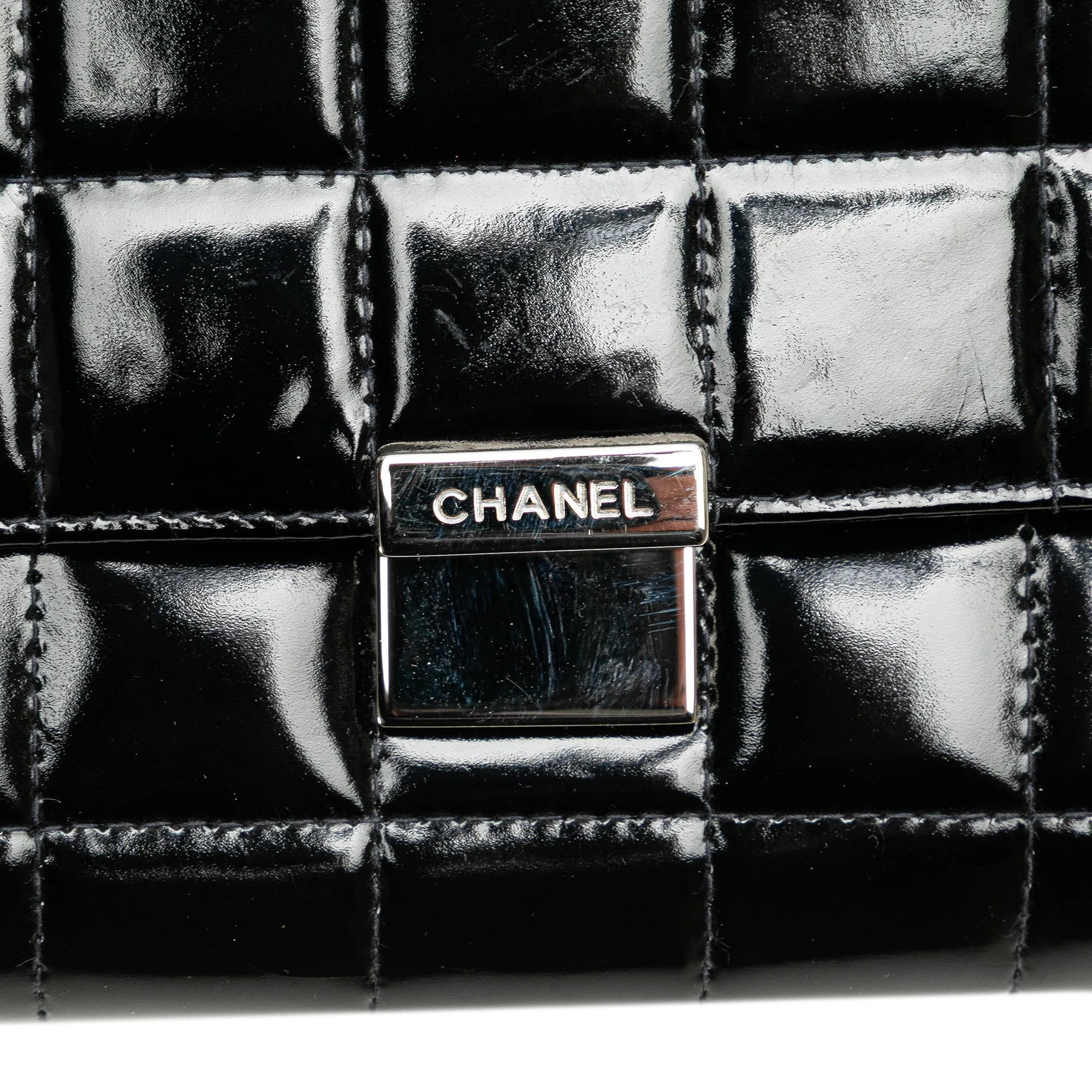 CC Chocolate Bar Patent Clutch on Chain
