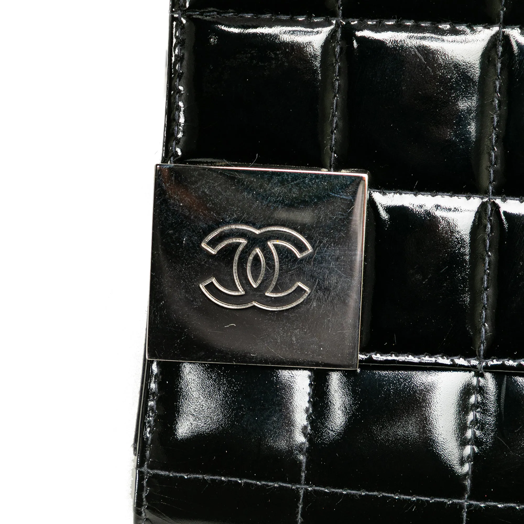CC Chocolate Bar Patent Clutch on Chain