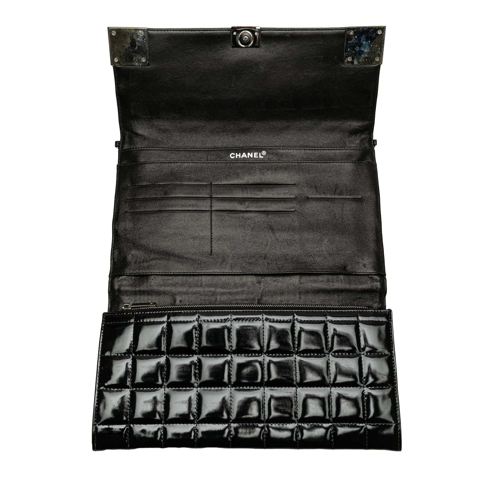 CC Chocolate Bar Patent Clutch on Chain