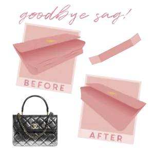 CC (Trendy) Flap Bag with Top Handle Base Shaper