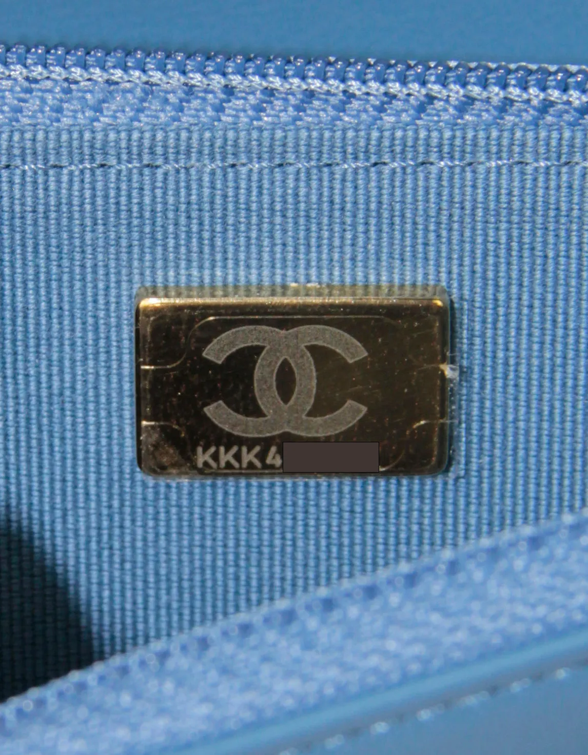 Chanel 2022 Denim Quilted 19 WOC Crossbody Bag
