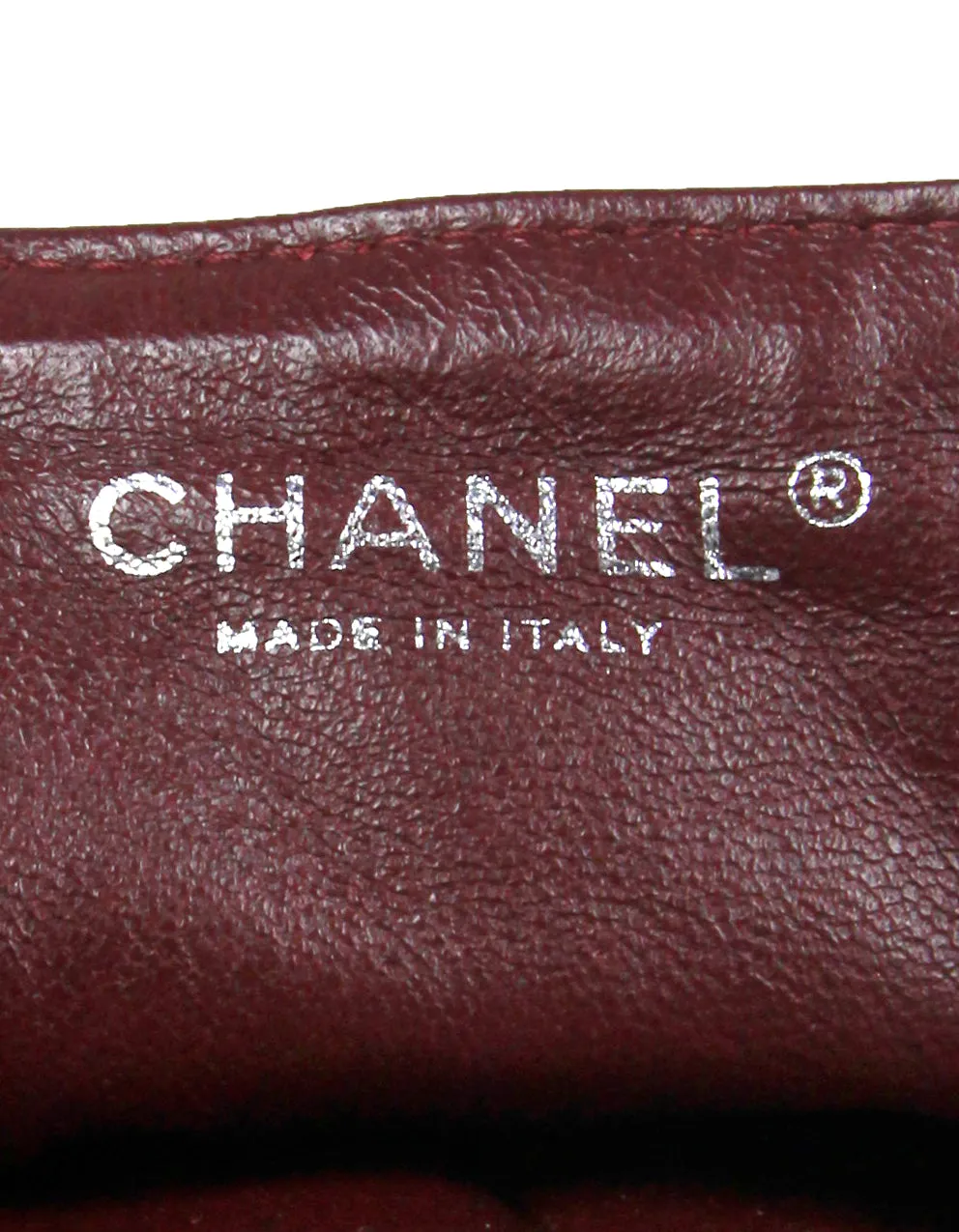 Chanel Black Distressed Patent Quilted East West Flap Bag