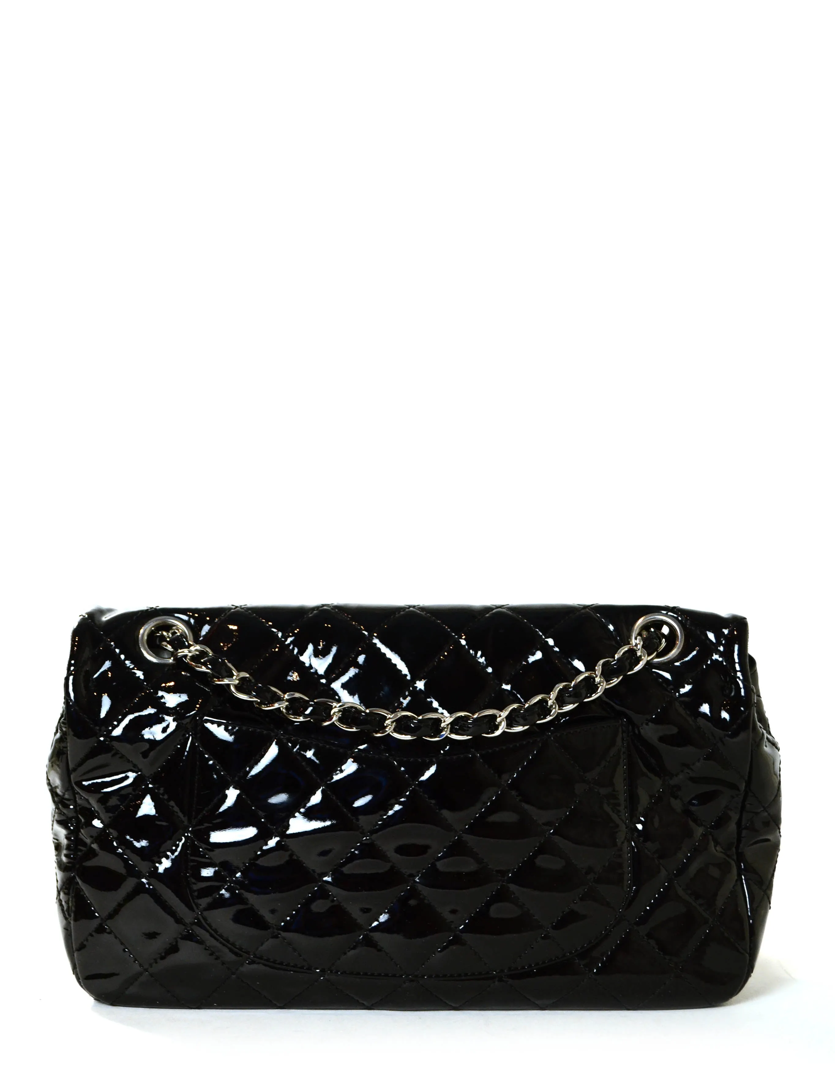 Chanel Black Mesh & Patent La Madrague 2 in 1 Tote/ Quilted Flap Bag