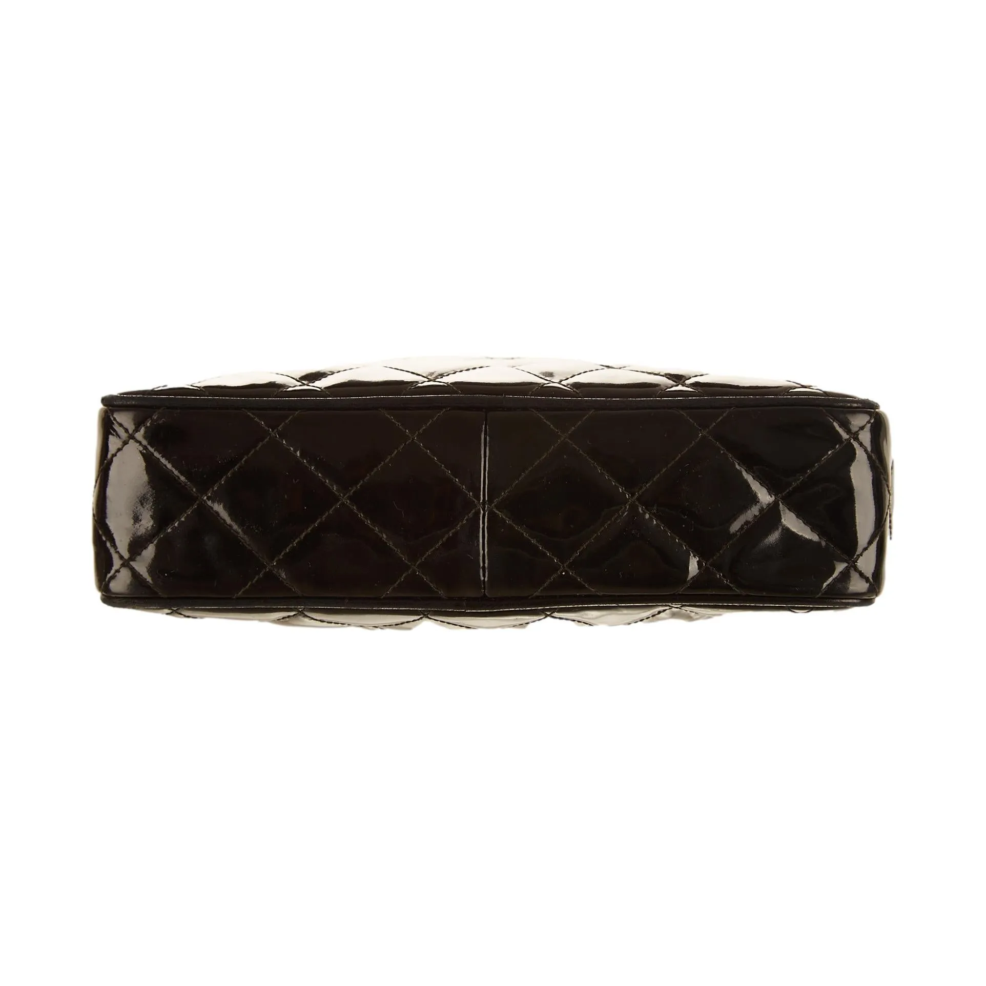 Chanel Black Quilted Patent Shoulder Bag