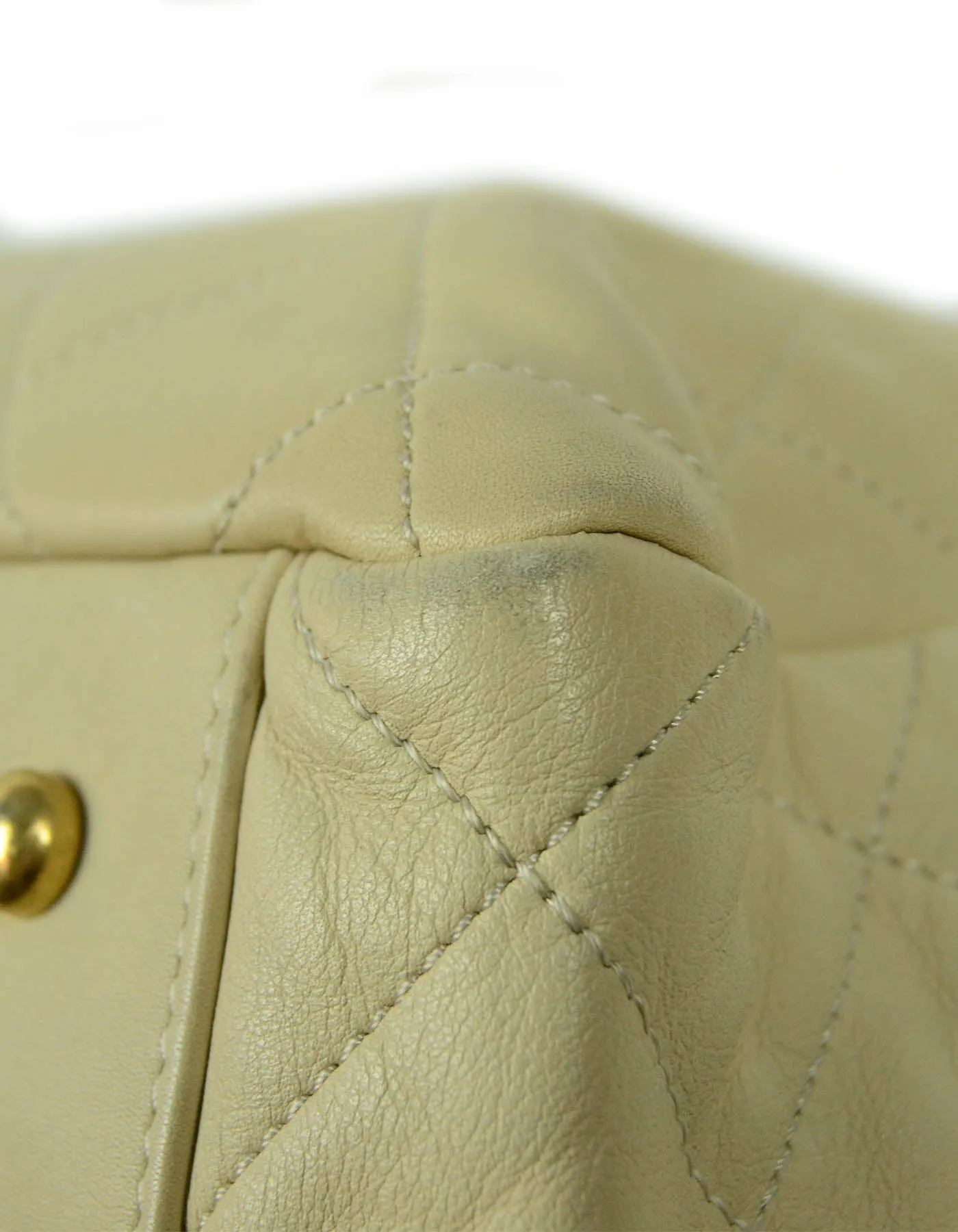 Chanel Black/Beige Quilted Leather In-the-Mix Tote Bag