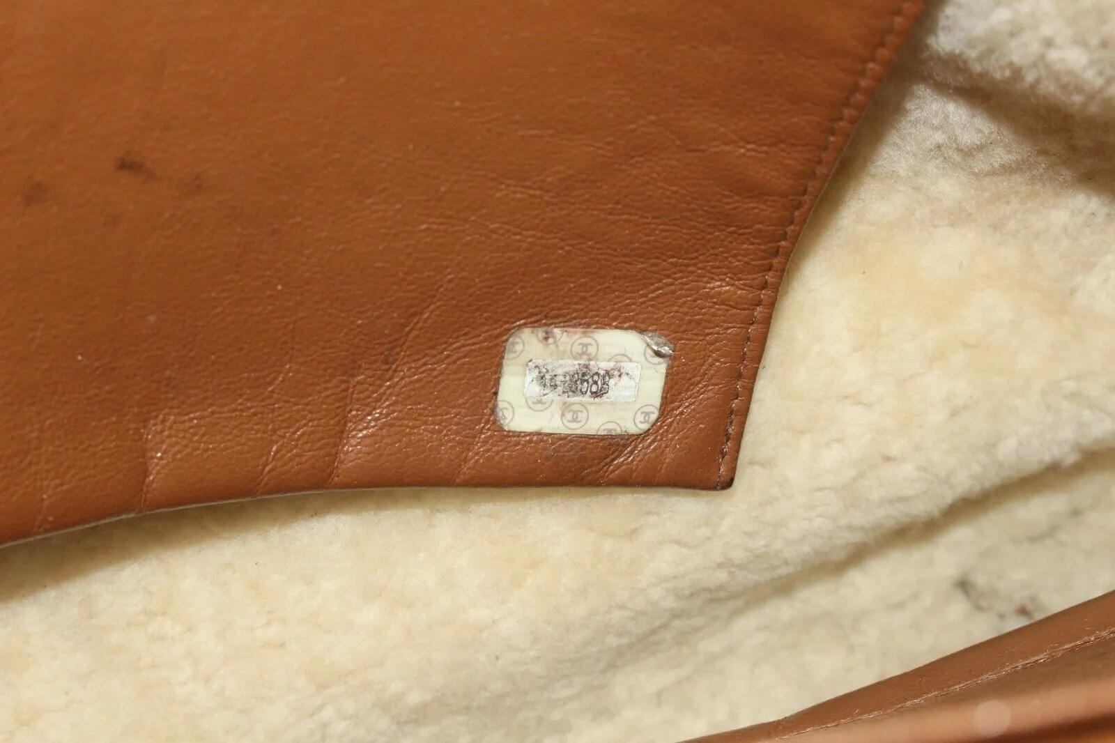 Chanel Brown Shearling Sheepskin Chain Tote GHW 4CAS0419