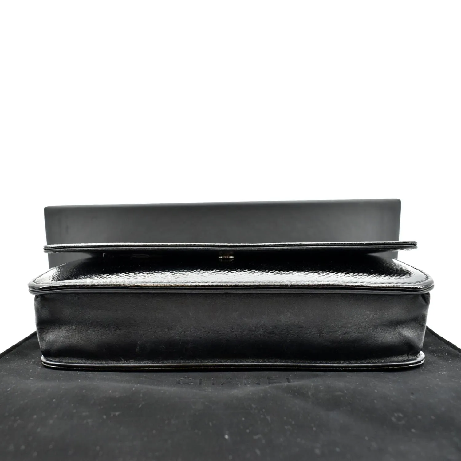 CHANEL CC WOC Caviar Leather Wallet on Chain Shoulder Bag Black