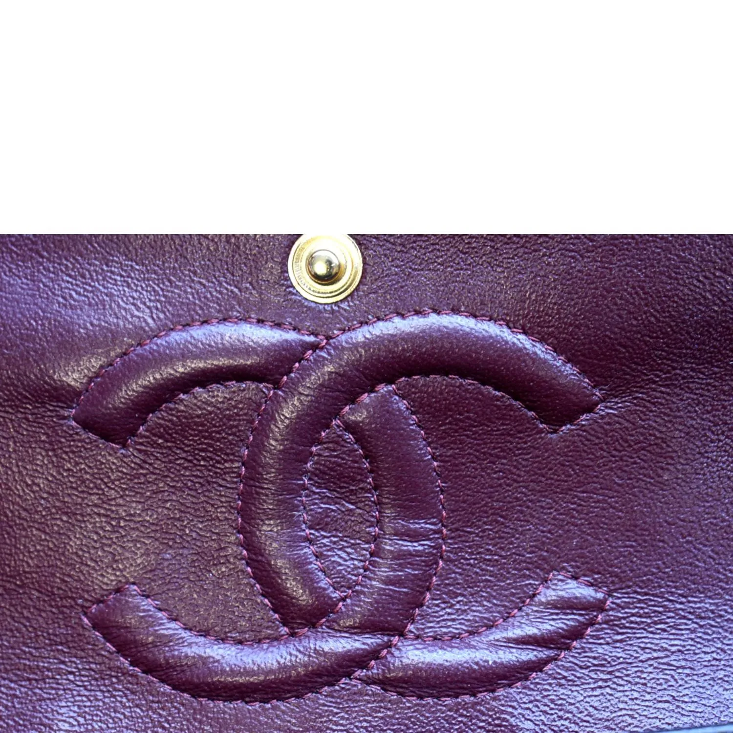 CHANEL Classic Double Flap Leather Shoulder Bag Black