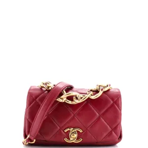 CHANEL Color Match Flap Bag Quilted Lambskin Mini