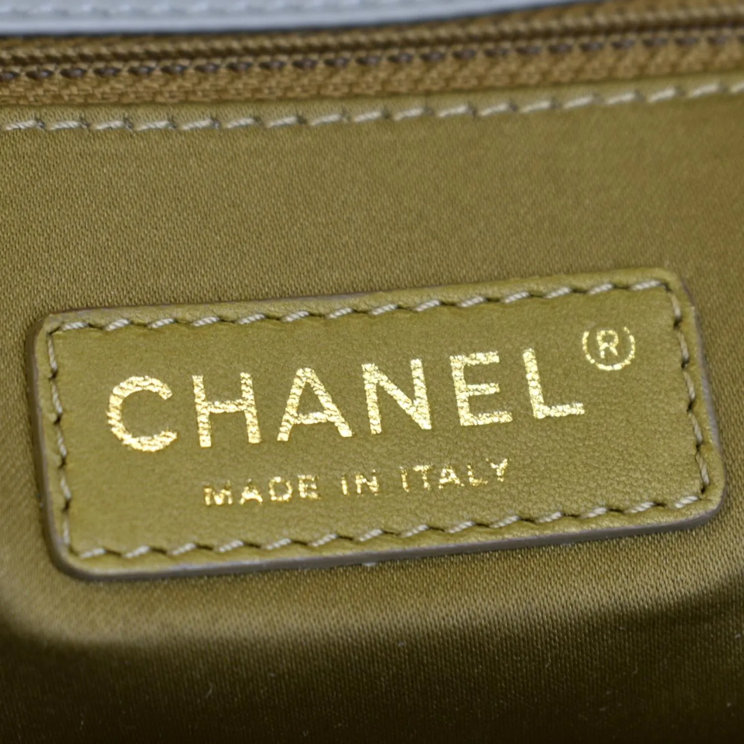 CHANEL East West Accordion Flap Quilted Calfskin Leather Shoulder Bag Grey